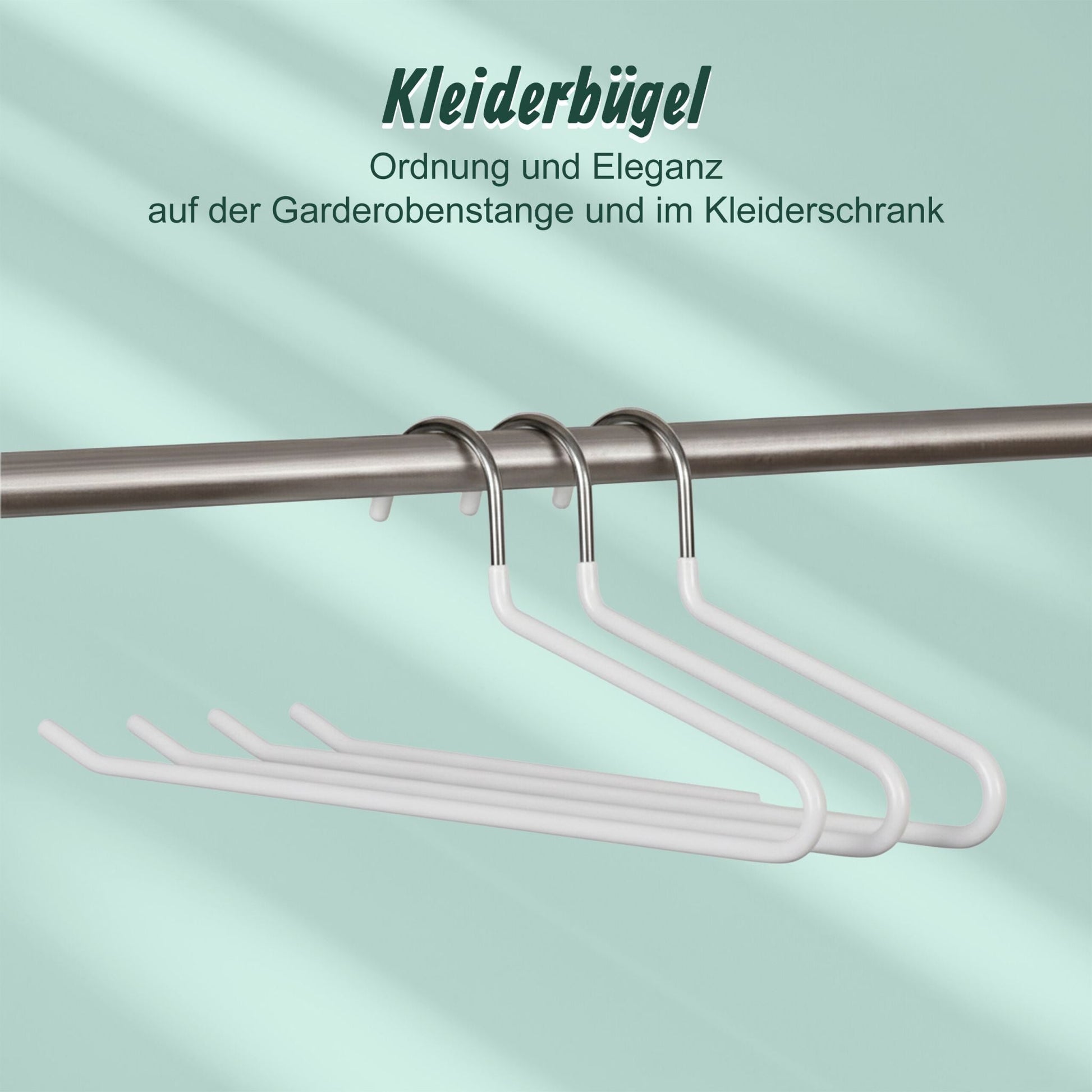 Rutschfestes Hosenbügel 20er-Set Weiss von Relaxdays