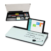 Schreibtisch Organizer mit Whiteboard Weiss-Schwarz
