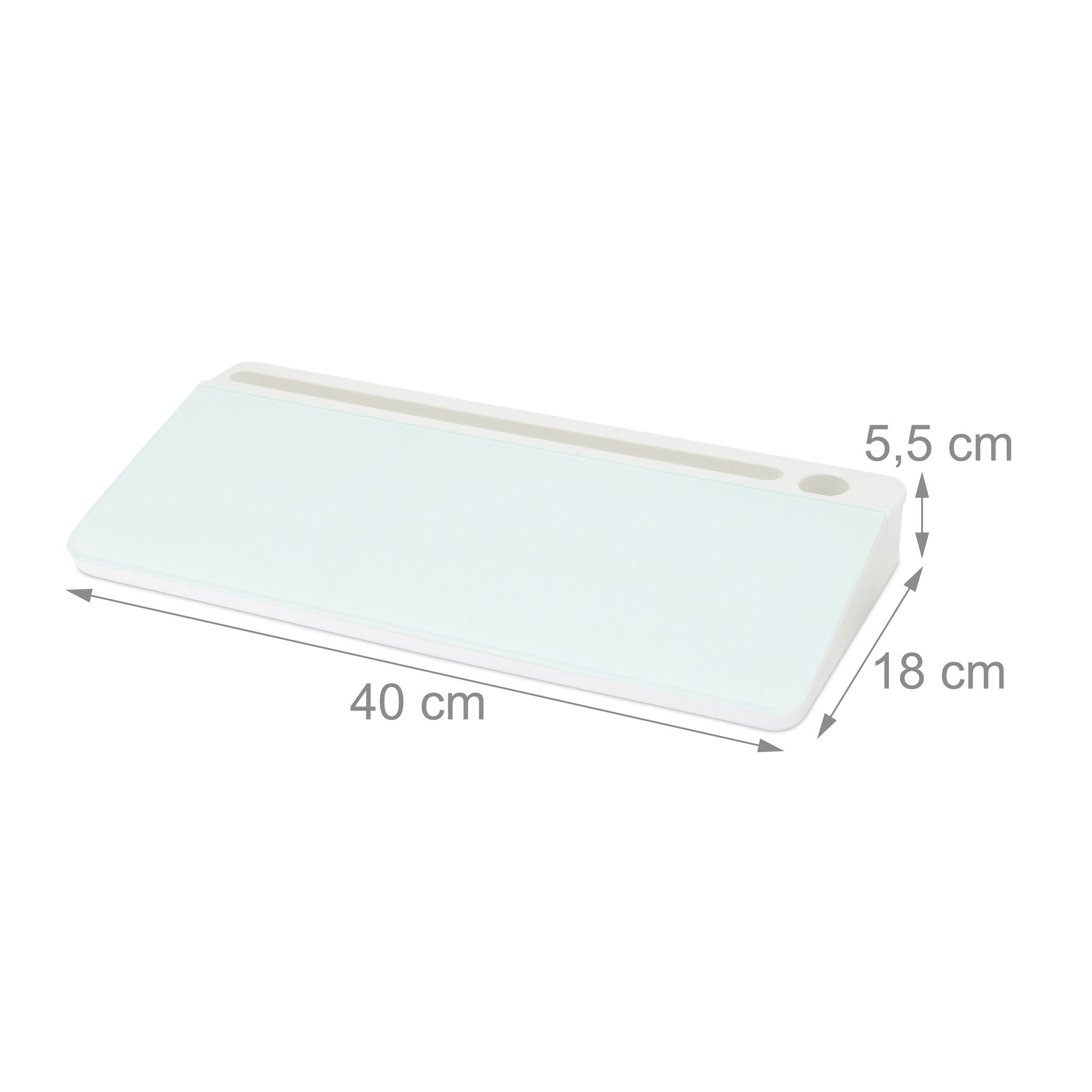 Schreibtisch Organizer mit Whiteboard Weiss