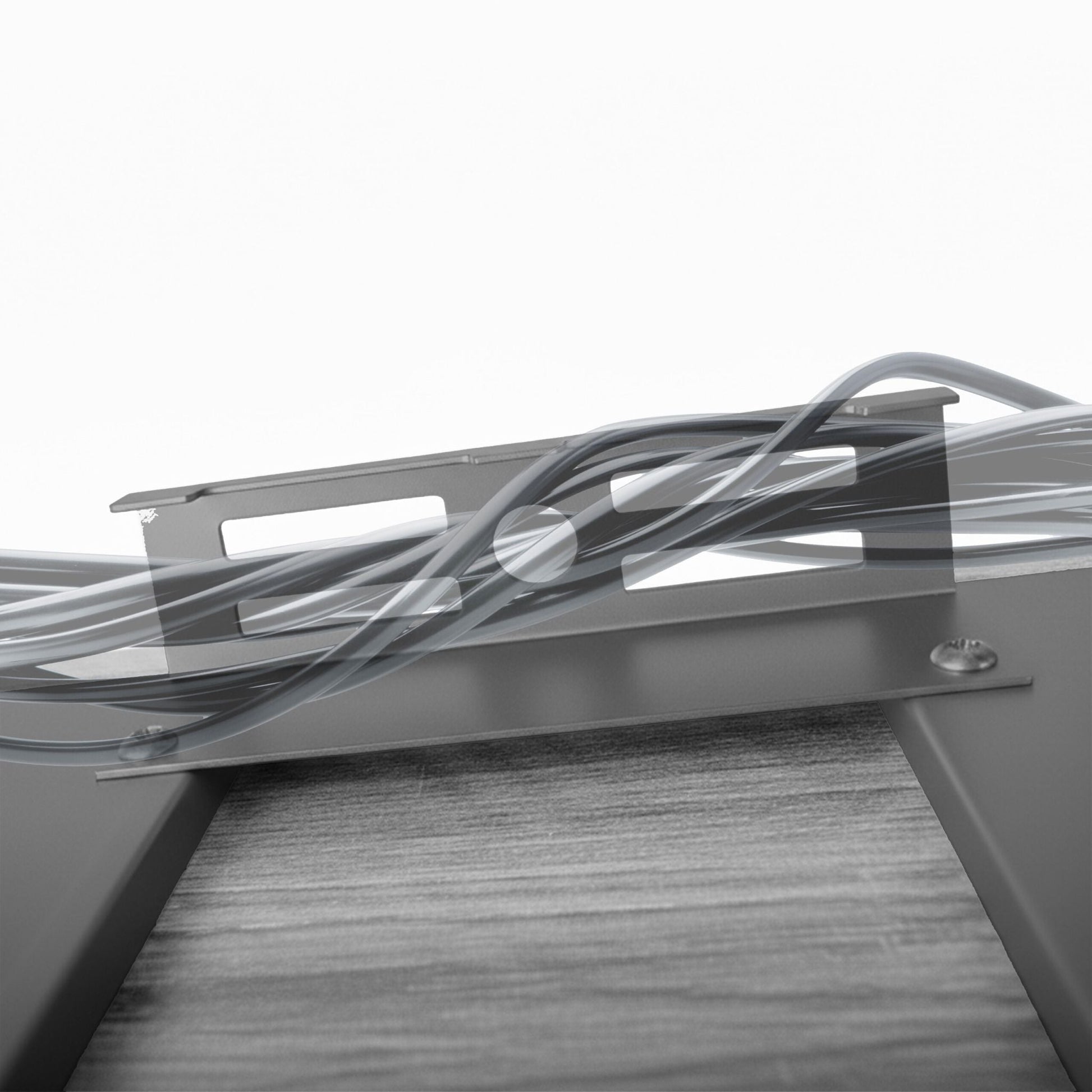 Hifi Rack mit 4 Ablagen Grau von Relaxdays
