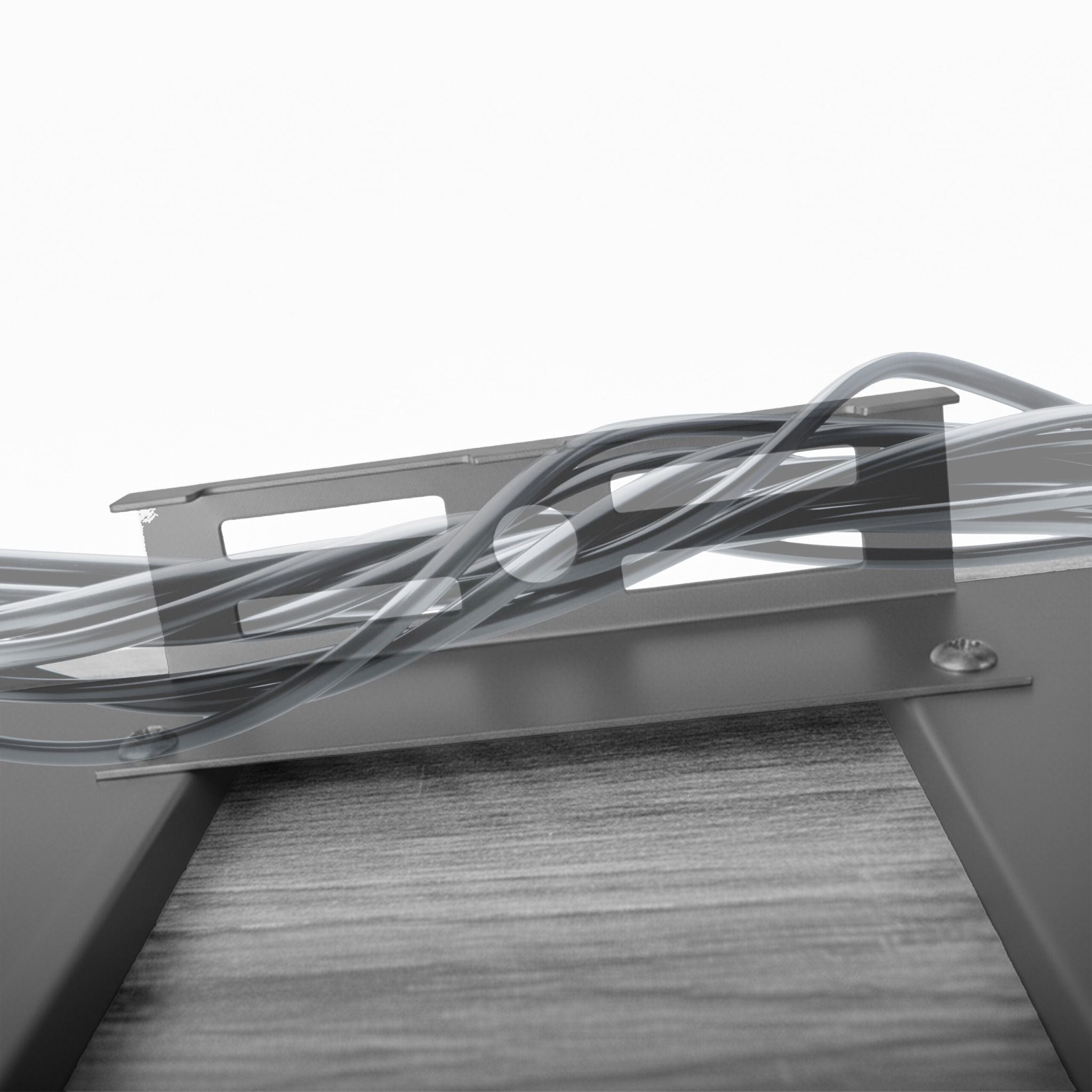 Hifi Rack mit 4 Ablagen Grau von Relaxdays
