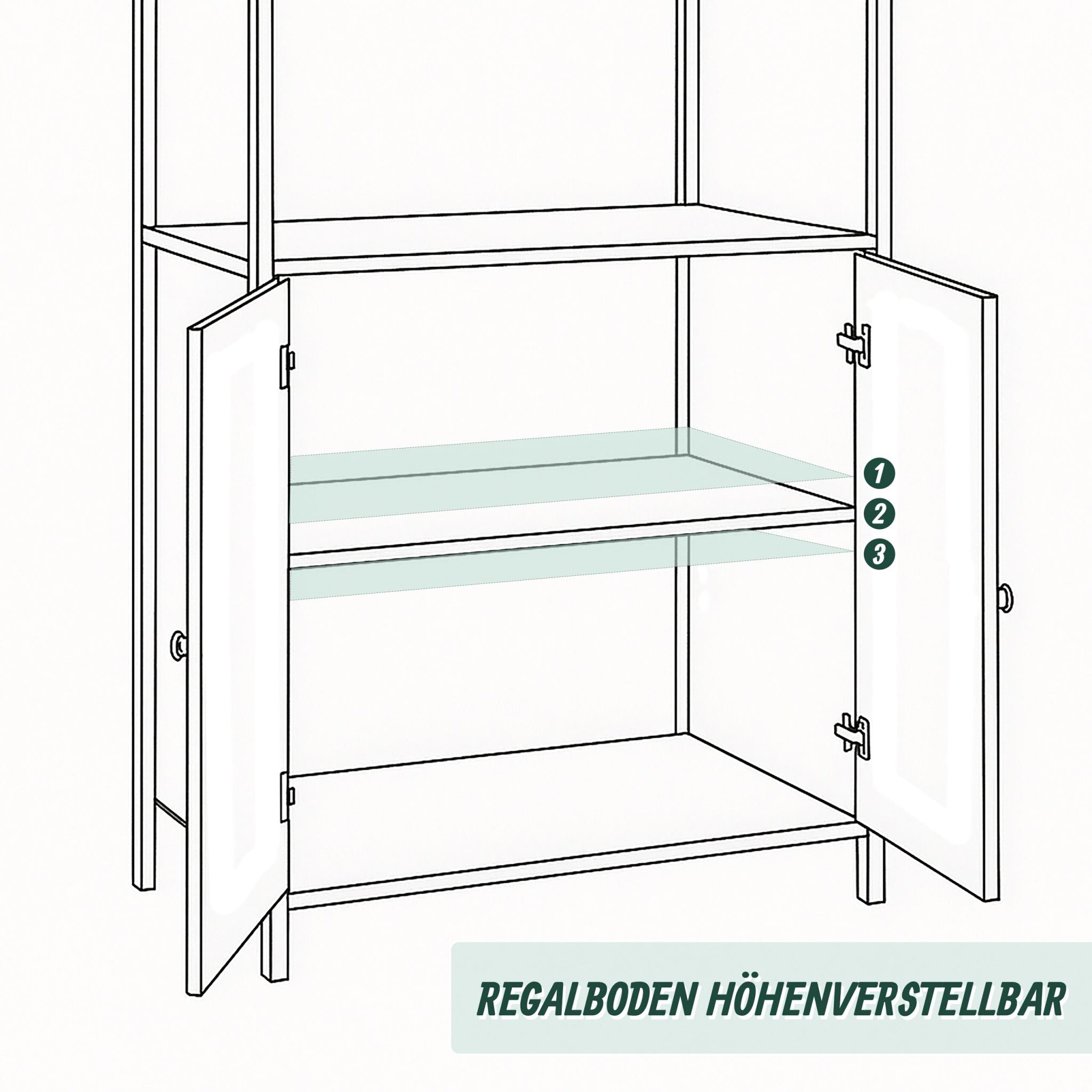 Bücherregal mit Unterschrank Braun-Schwarz von Relaxdays