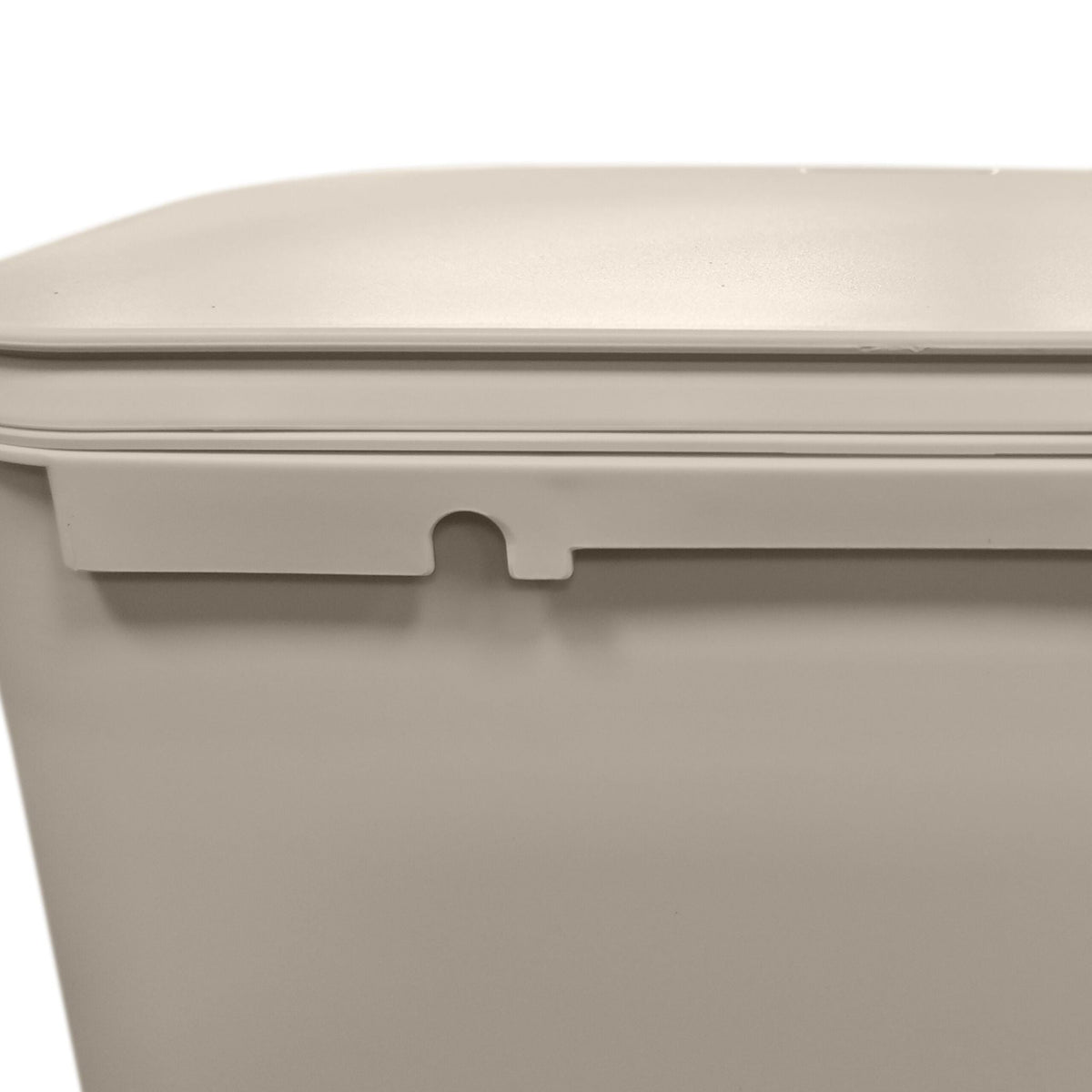 Küchenmülleimer zum Einhängen 9L Beige von Relaxdays