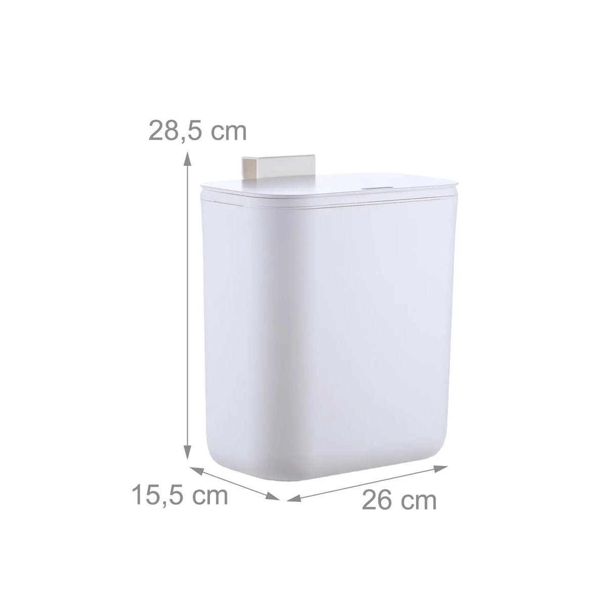 Küchenmülleimer zum Einhängen 9L Weiss von Relaxdays