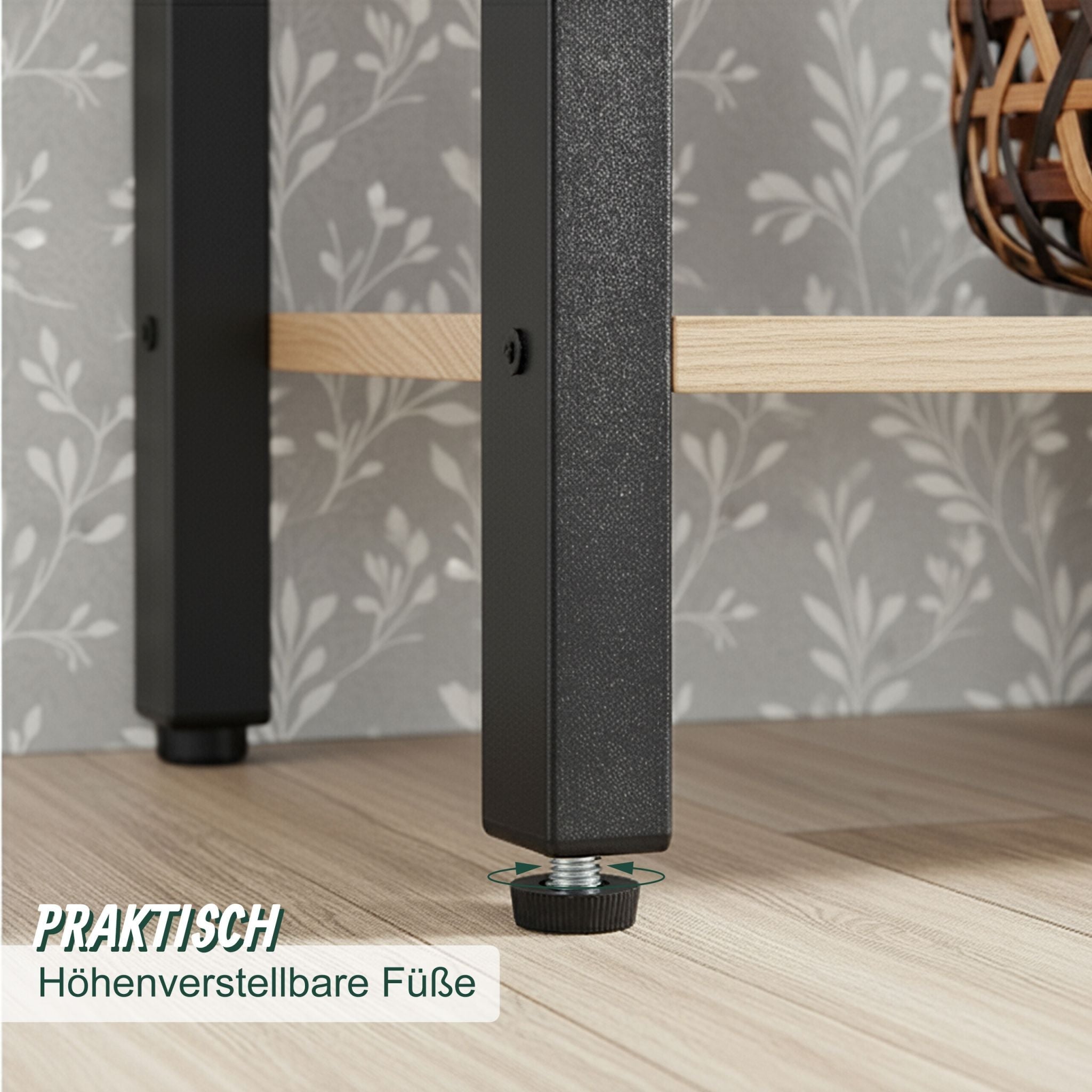 Industrial Bücherregal 14 Ablagen Hellbraun-Schwarz von Relaxdays