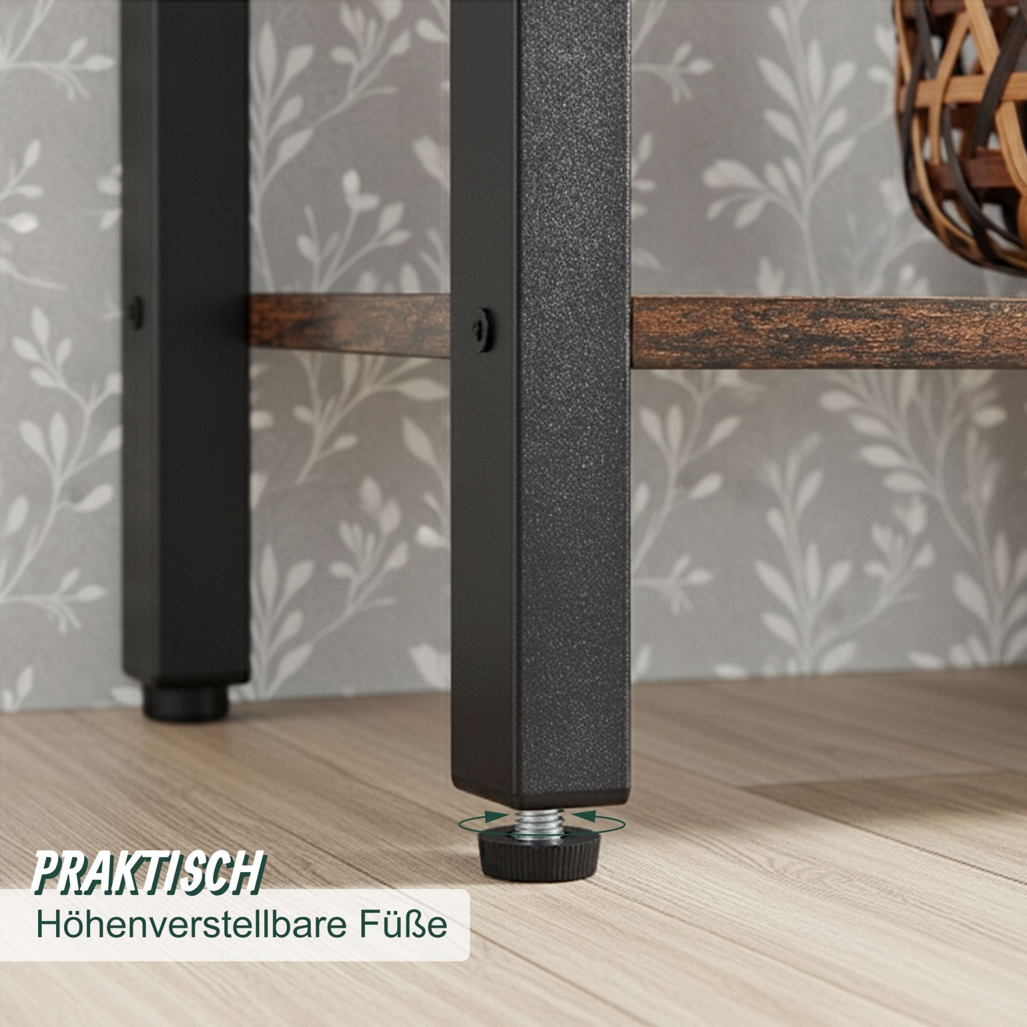 Industrial Bücherregal 14 Ablagen Braun-Schwarz von Relaxdays
