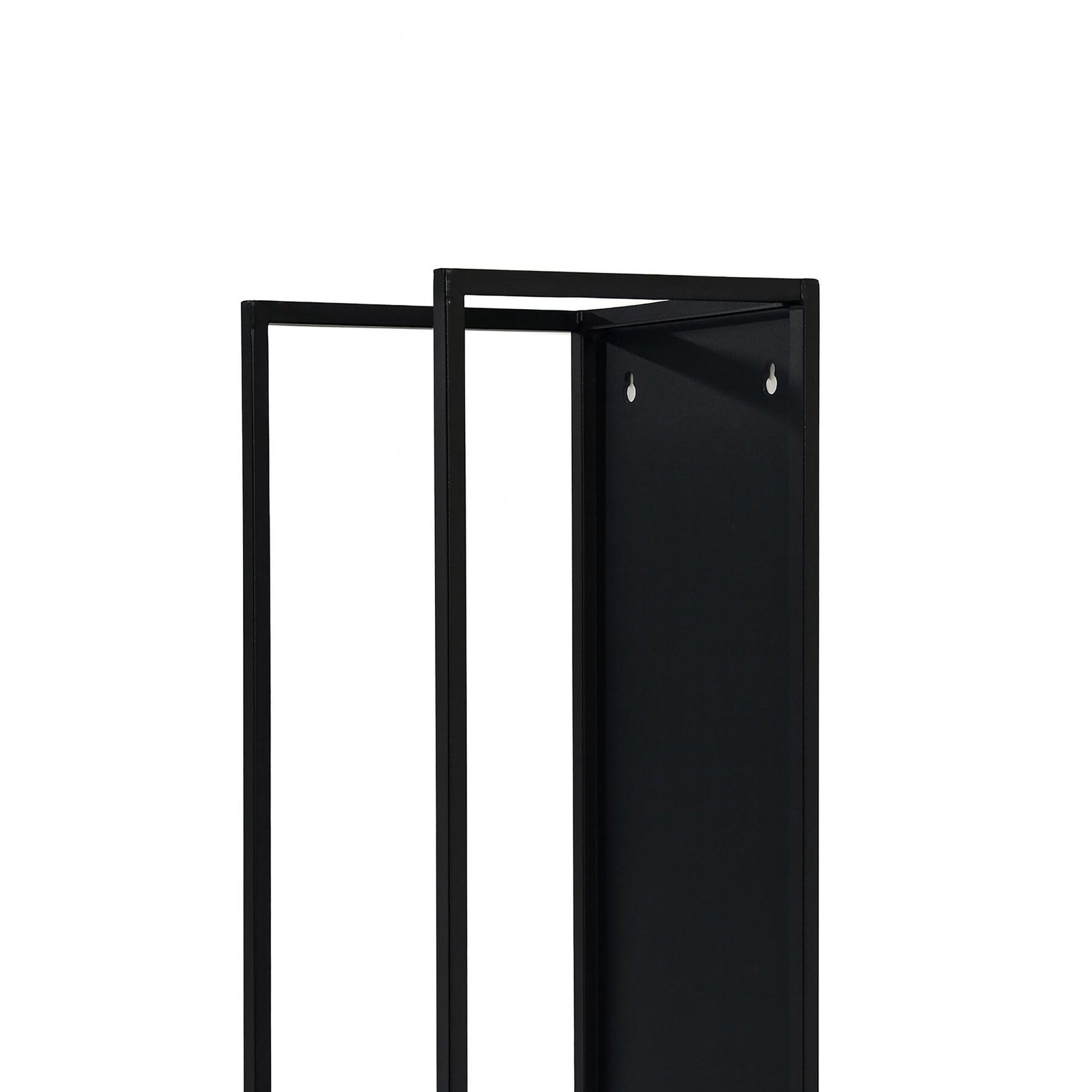 Kaminholzregal Wandmontage Schwarz von Relaxdays