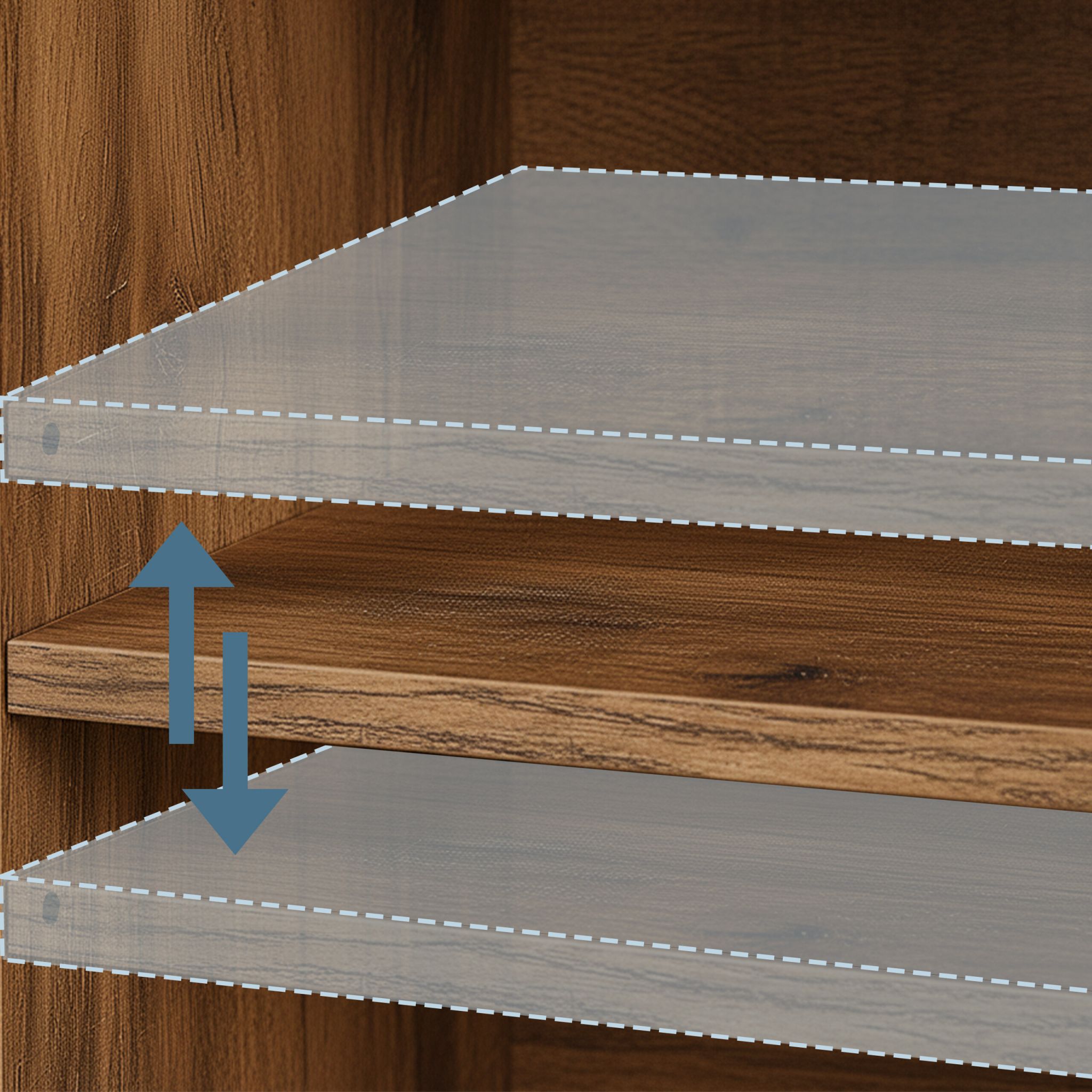 Sideboard mit Schiebetür Braun-Schwarz von Relaxdays
