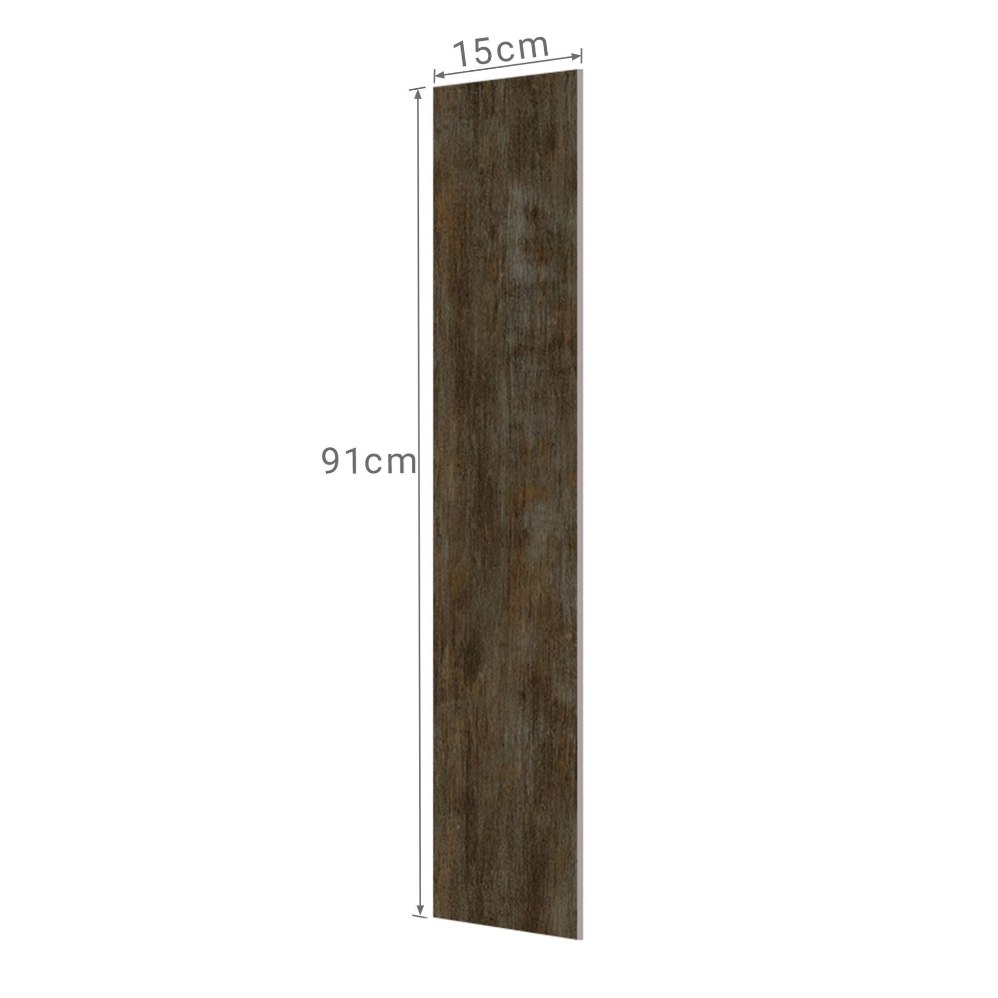 PVC Bodenbelag selbstklebend Holzoptik Dunkelbraun von Relaxdays