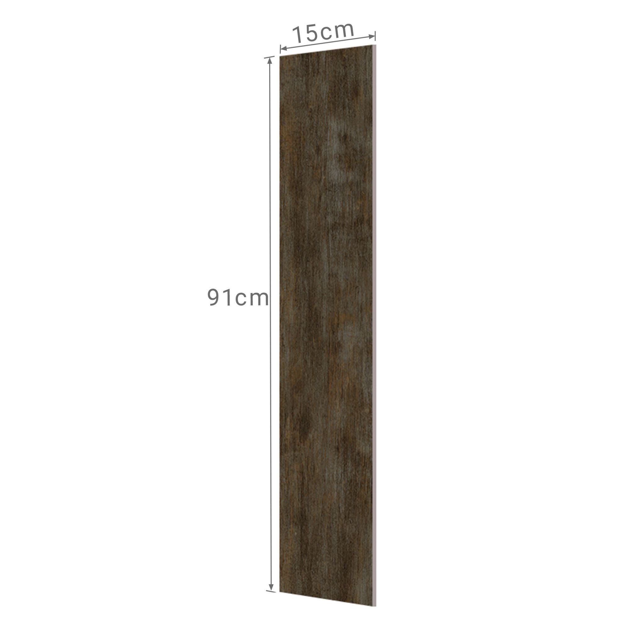 PVC Bodenbelag selbstklebend Holzoptik Dunkelbraun von Relaxdays