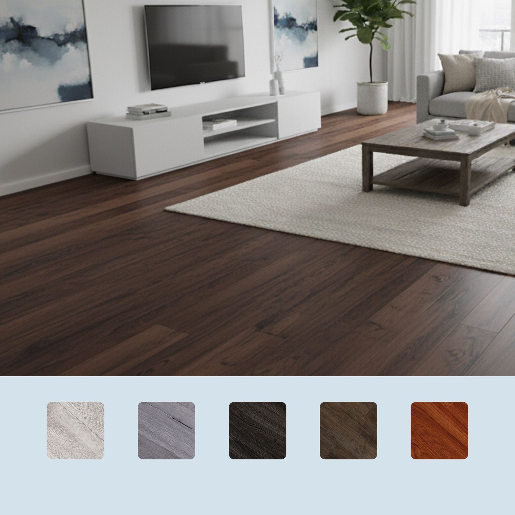 PVC Bodenbelag selbstklebend Holzoptik Dunkelbraun von Relaxdays