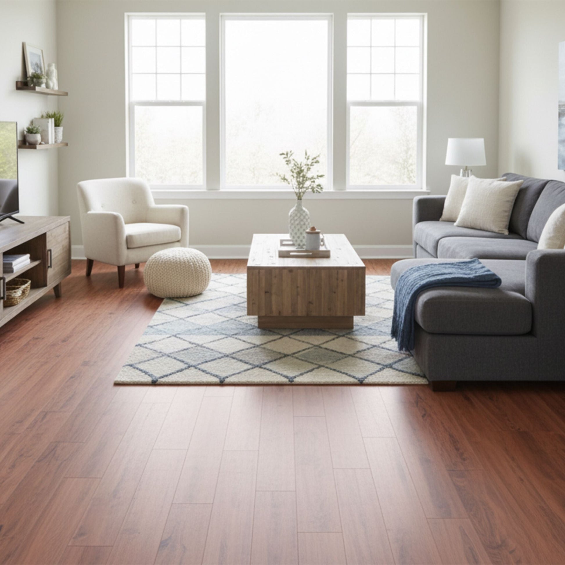 PVC Bodenbelag selbstklebend Holzoptik Braun von Relaxdays