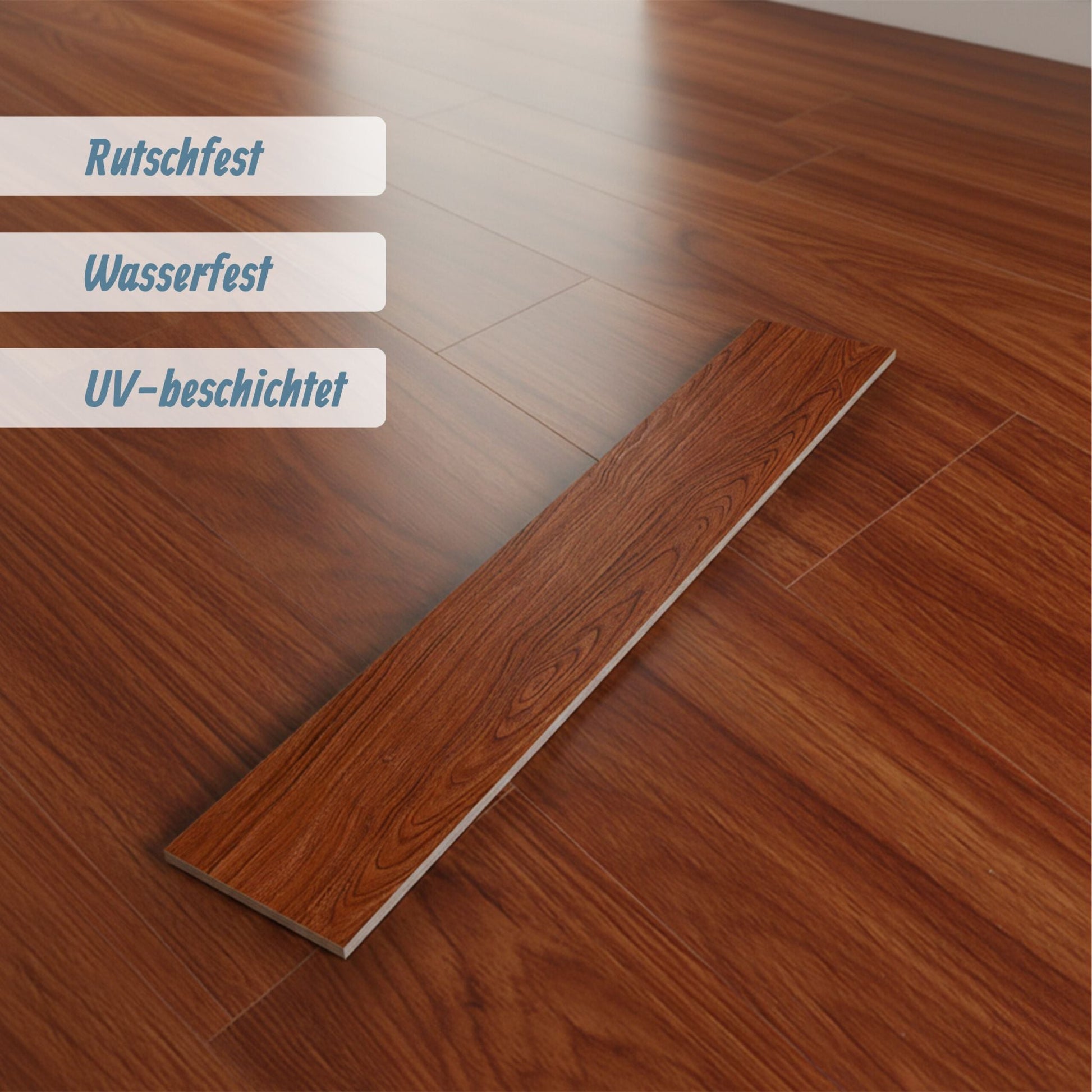PVC Bodenbelag selbstklebend Holzoptik Braun von Relaxdays