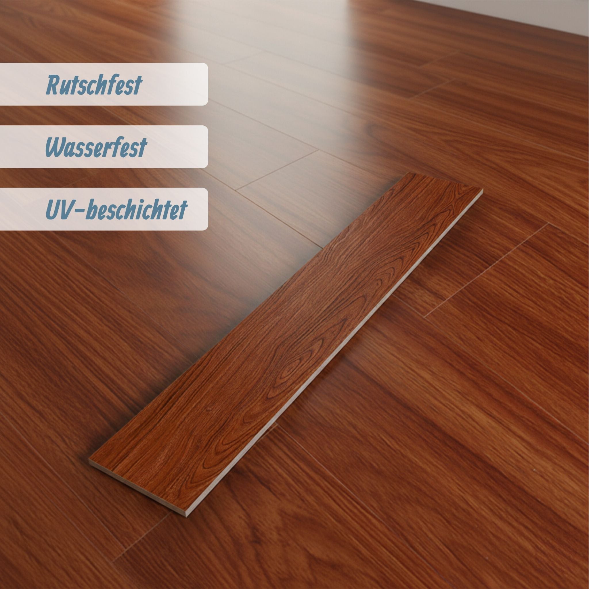 PVC Bodenbelag selbstklebend Holzoptik Braun von Relaxdays