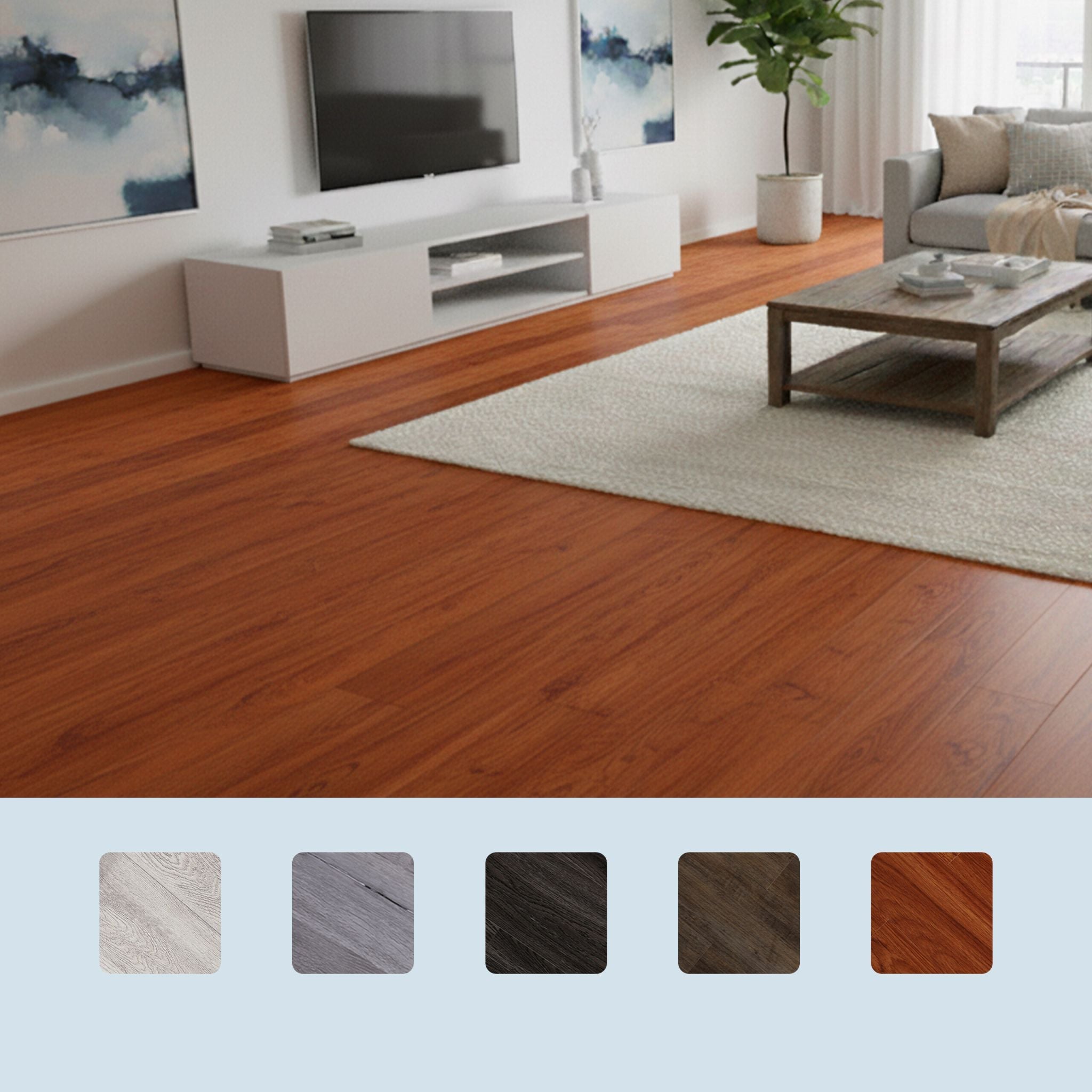 PVC Bodenbelag selbstklebend Holzoptik Braun von Relaxdays