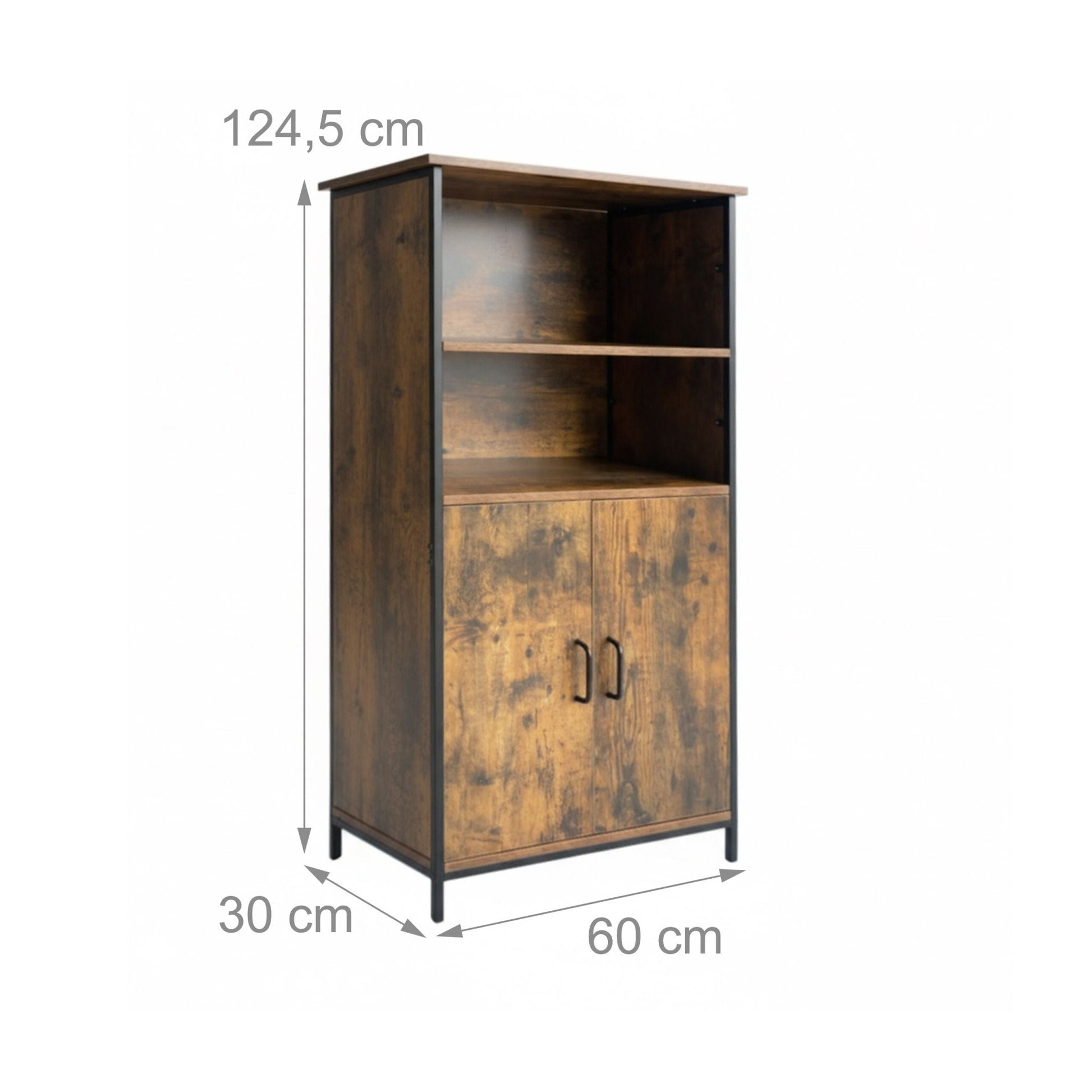 Küchenschrank Industrial Style Braun von Relaxdays