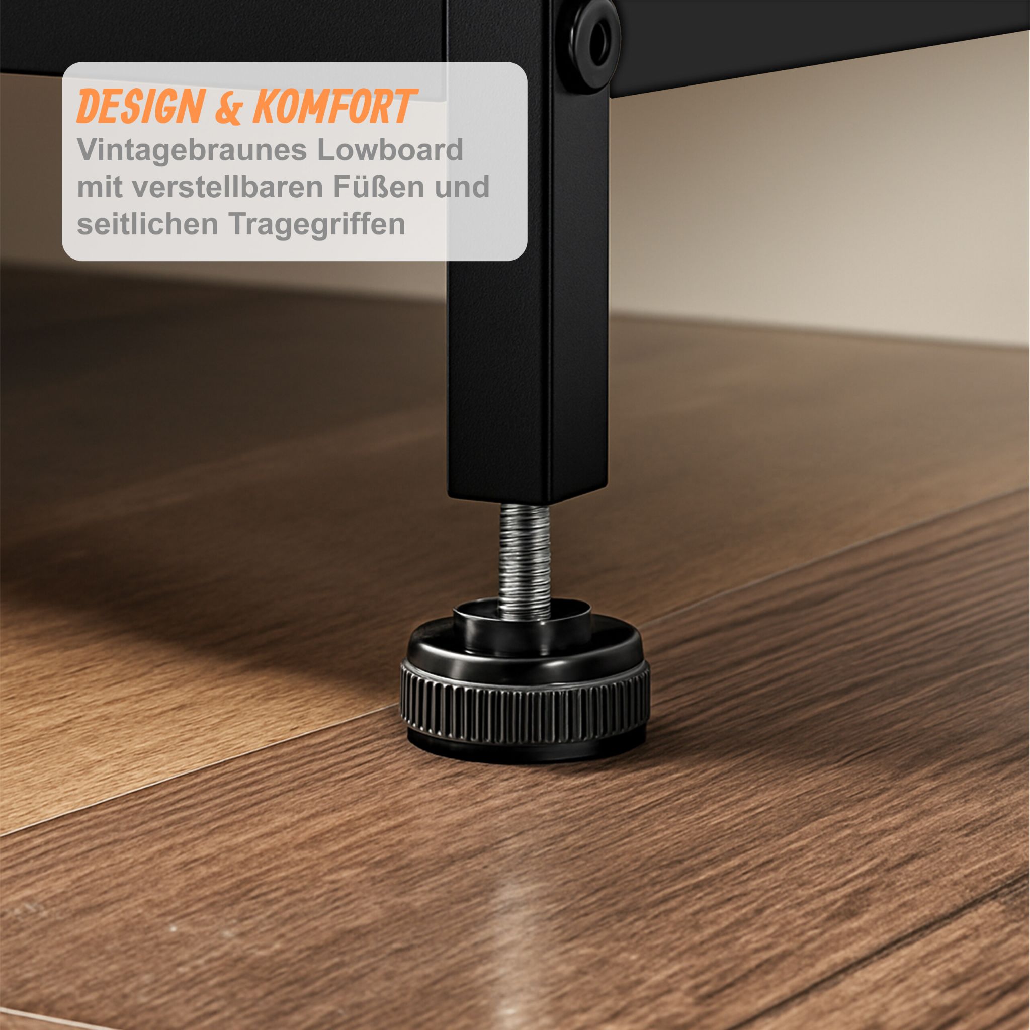 Küchenschrank Industrial Style Braun von Relaxdays