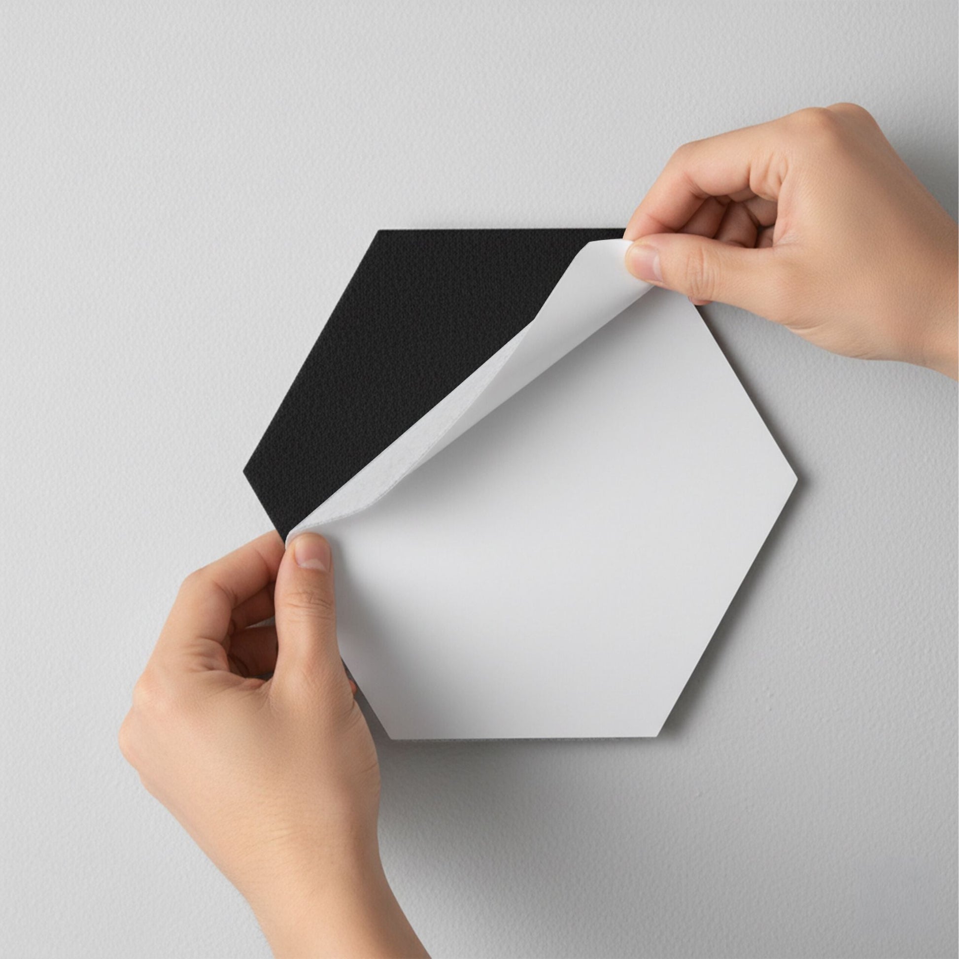 Hexagon Akustikplatten 36er-Set selbstklebend Schwarz von Relaxdays