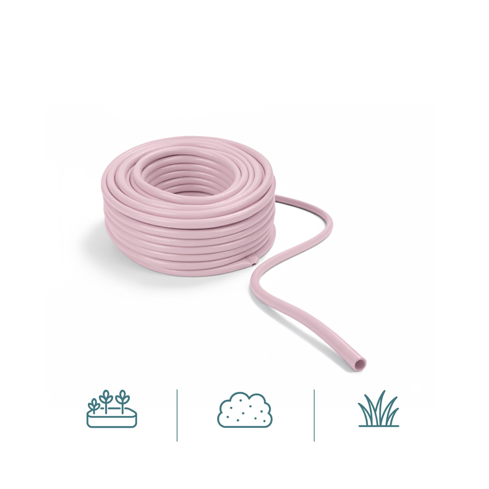 Wetterfester Gartenschlauch Rosa von Relaxdays