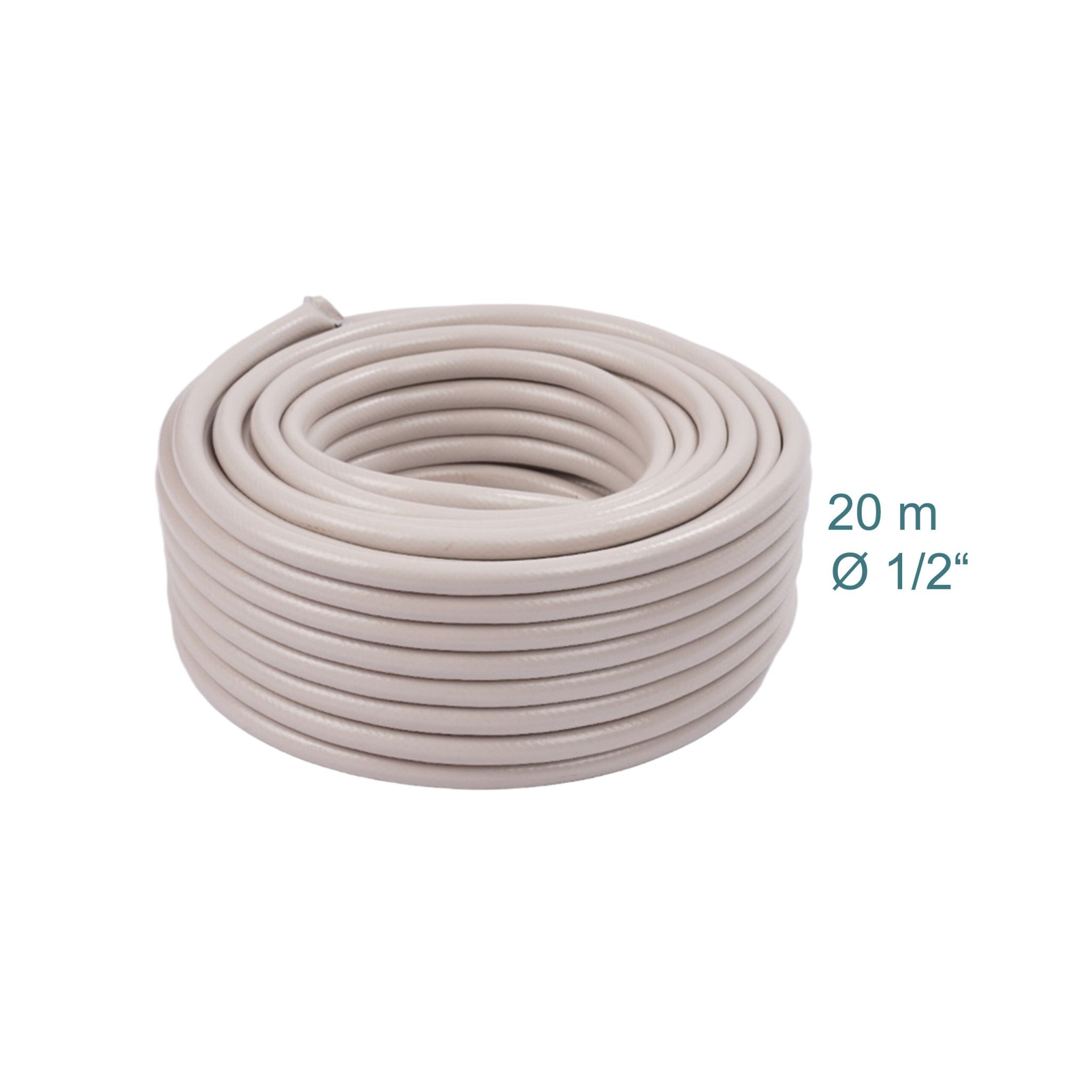 Wetterfester Gartenschlauch Beige von Relaxdays