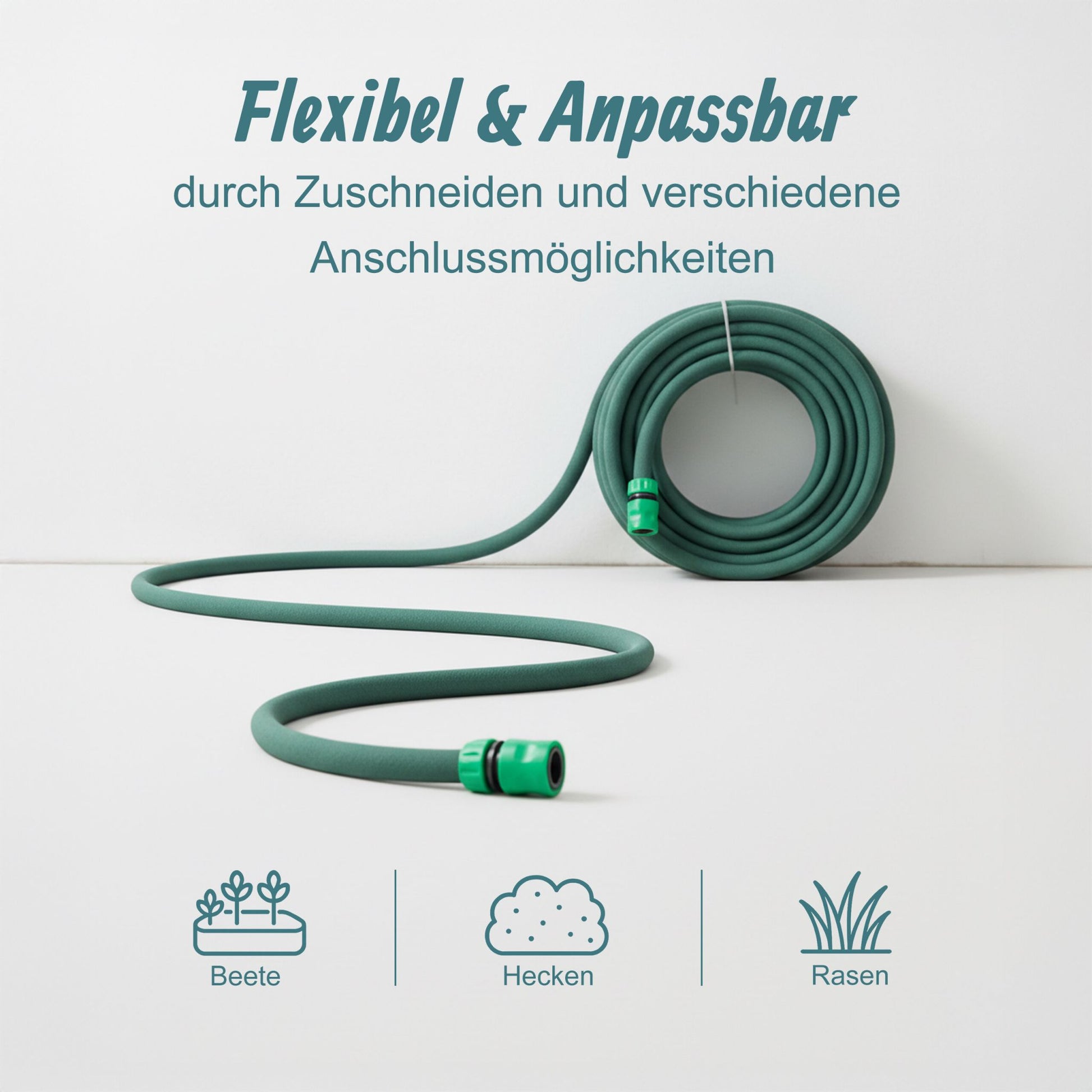 Anschlussfertiger Tropfschlauch Grün von Relaxdays