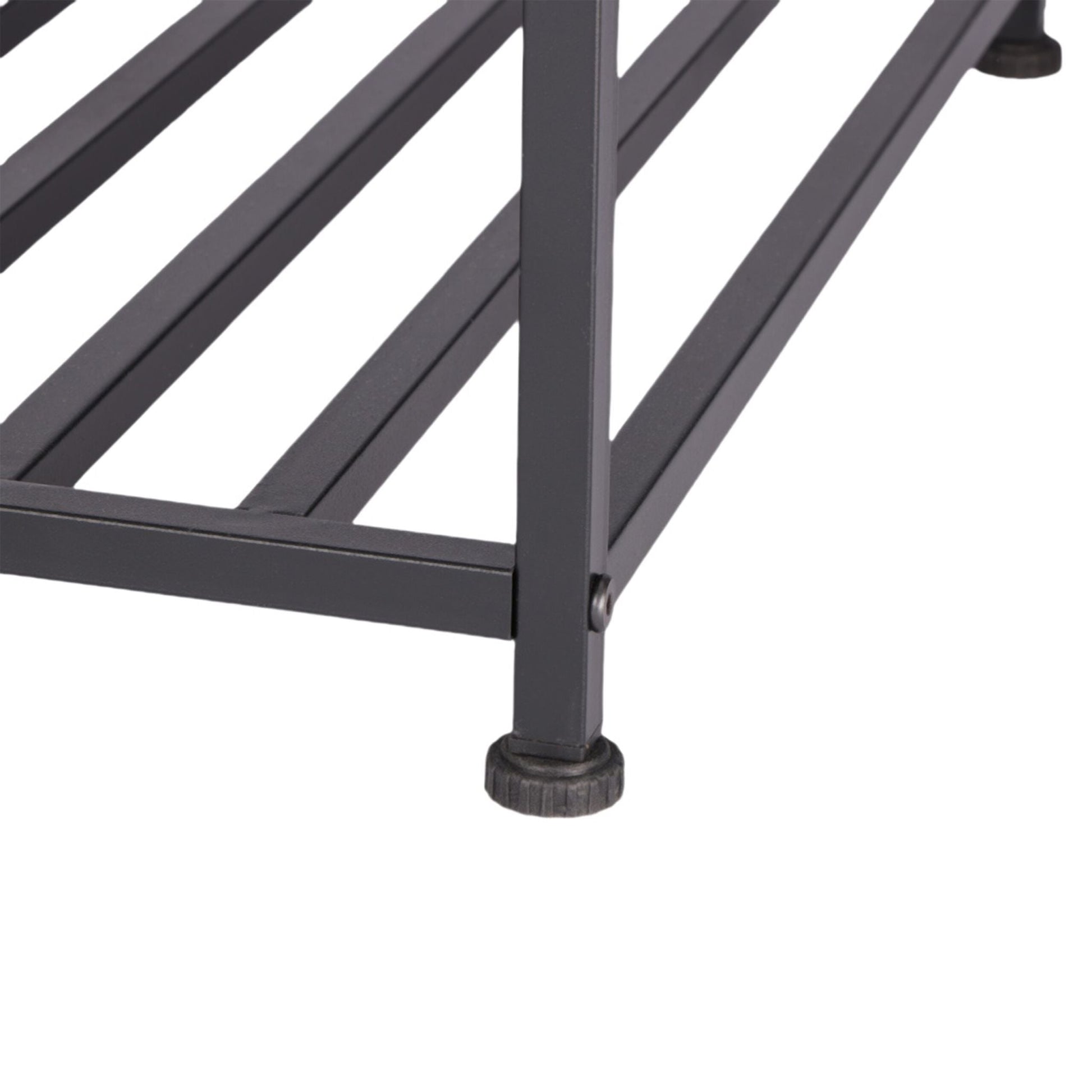 Nachttisch Industrial mit Fach & Ablage Dunkelbraun-Schwarz von Relaxdays