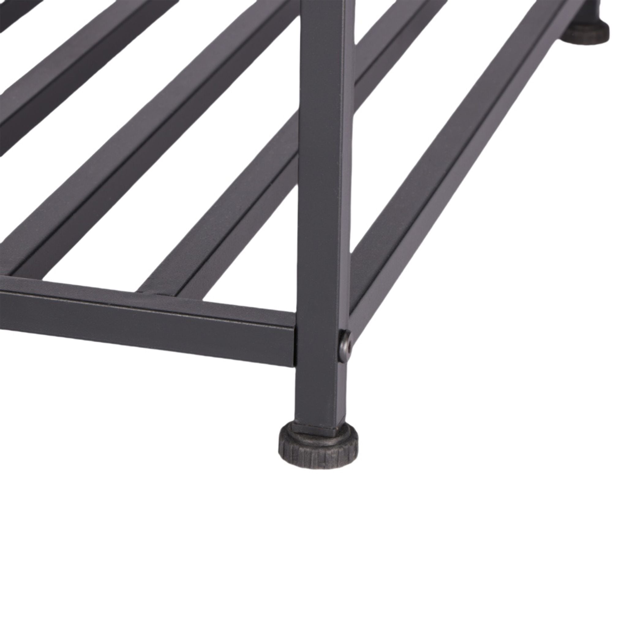 Nachttisch Industrial mit Fach & Ablage Dunkelbraun-Schwarz von Relaxdays