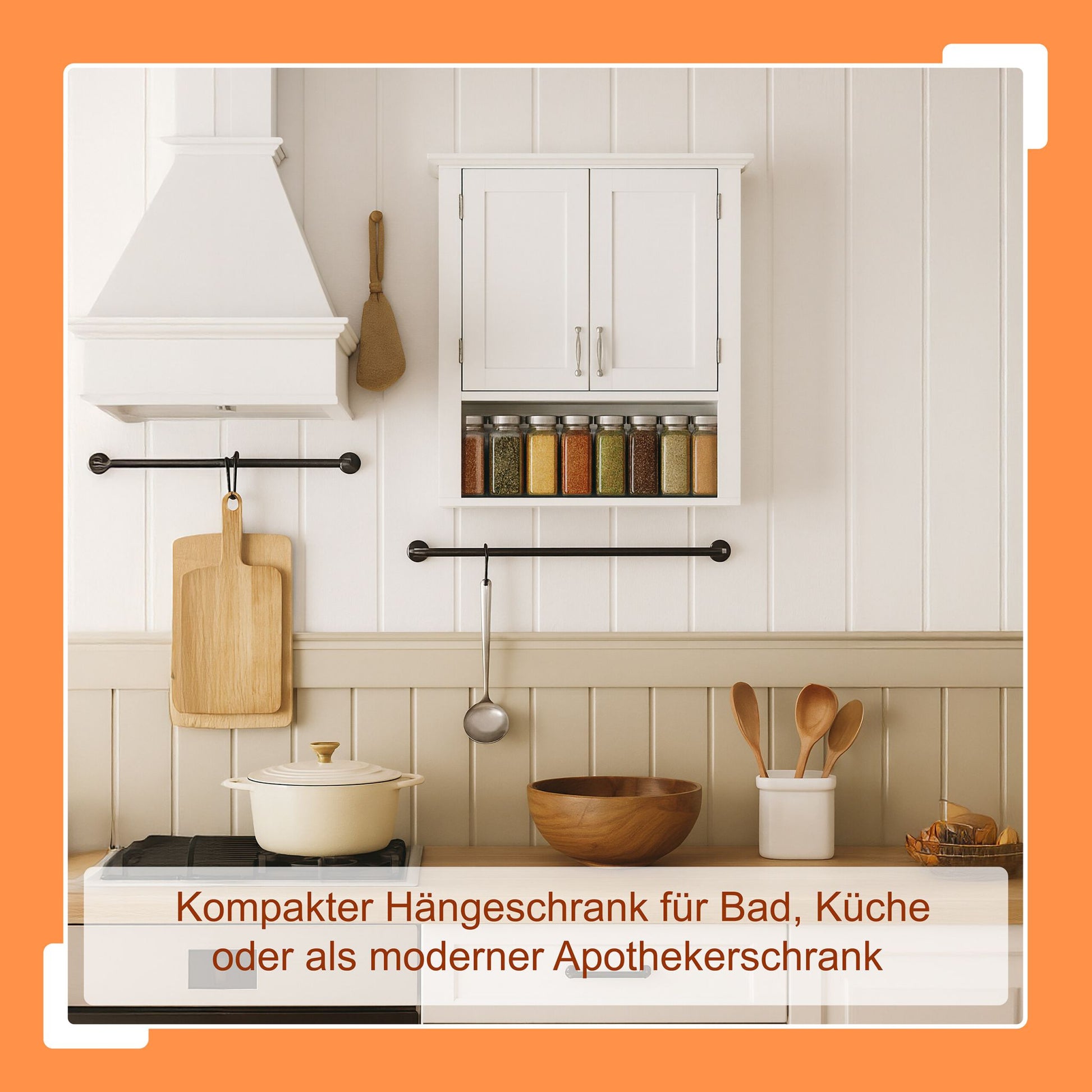 Hängeschrank Weiss von Relaxdays