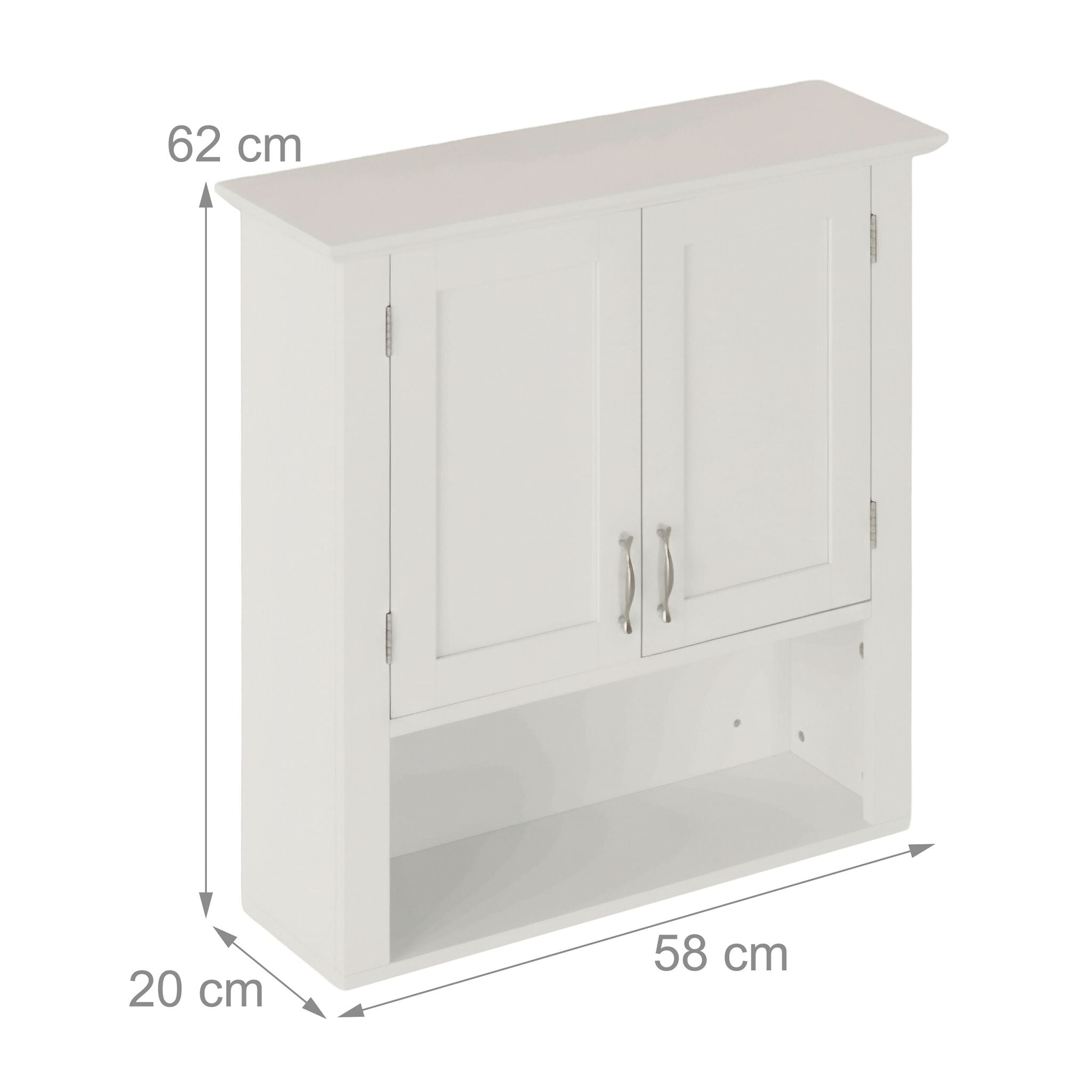Hängeschrank Weiss von Relaxdays