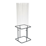 Fischsäule für Gartenteich Transparent-Grau von Relaxdays