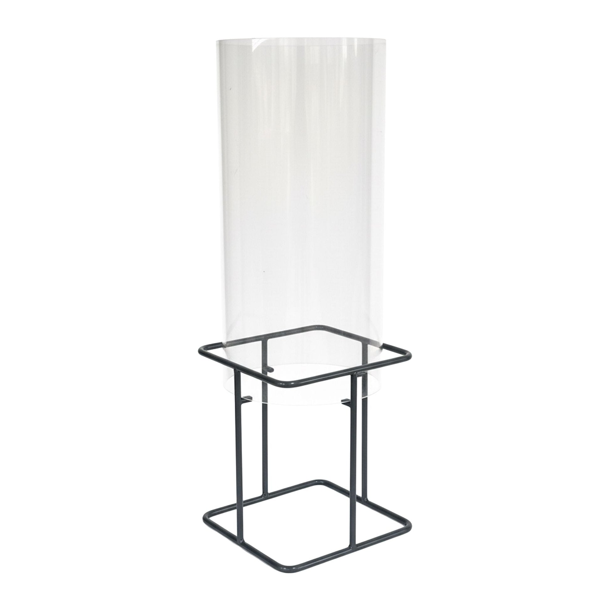 Fischsäule für Gartenteich Transparent-Grau von Relaxdays