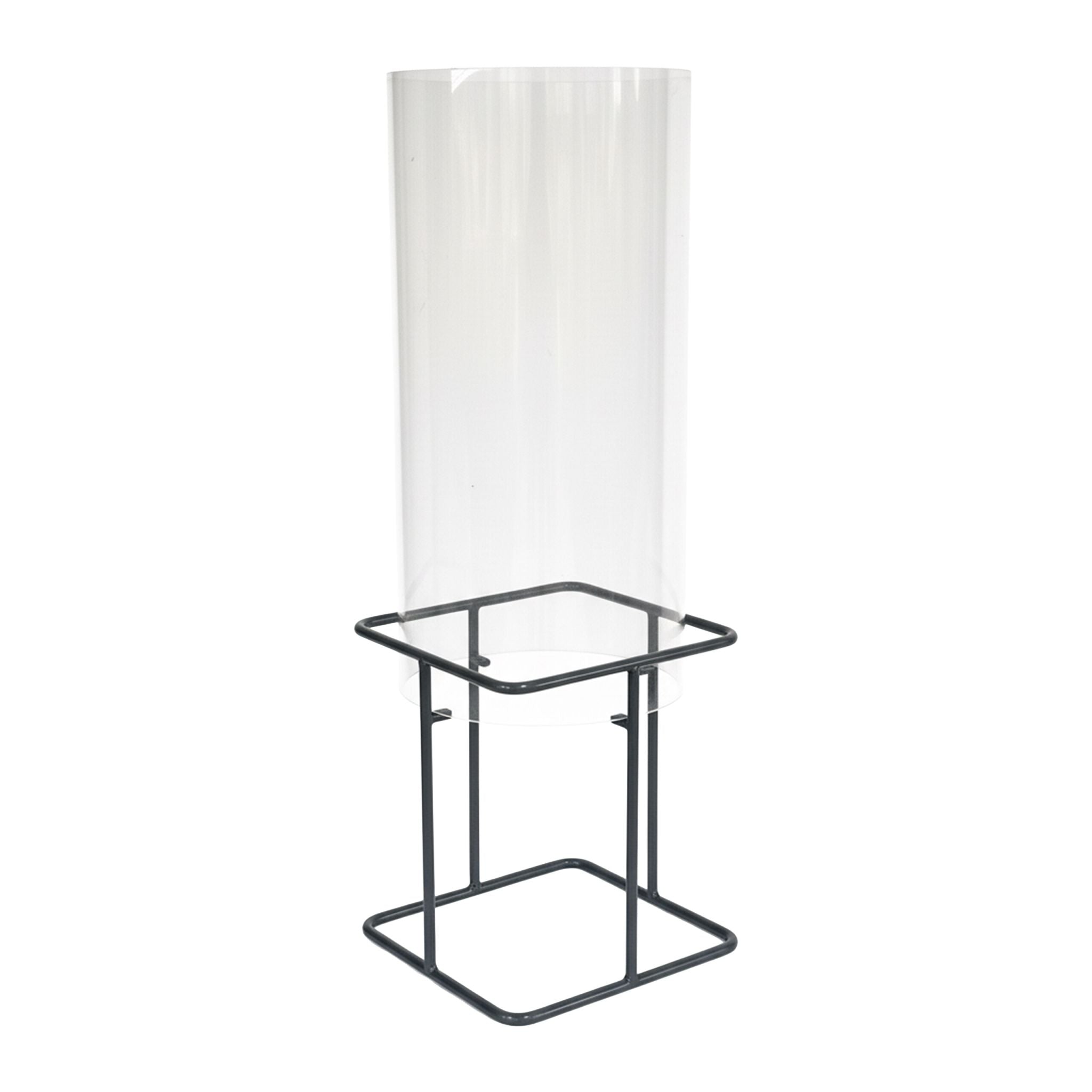 Fischsäule für Gartenteich Transparent-Grau von Relaxdays