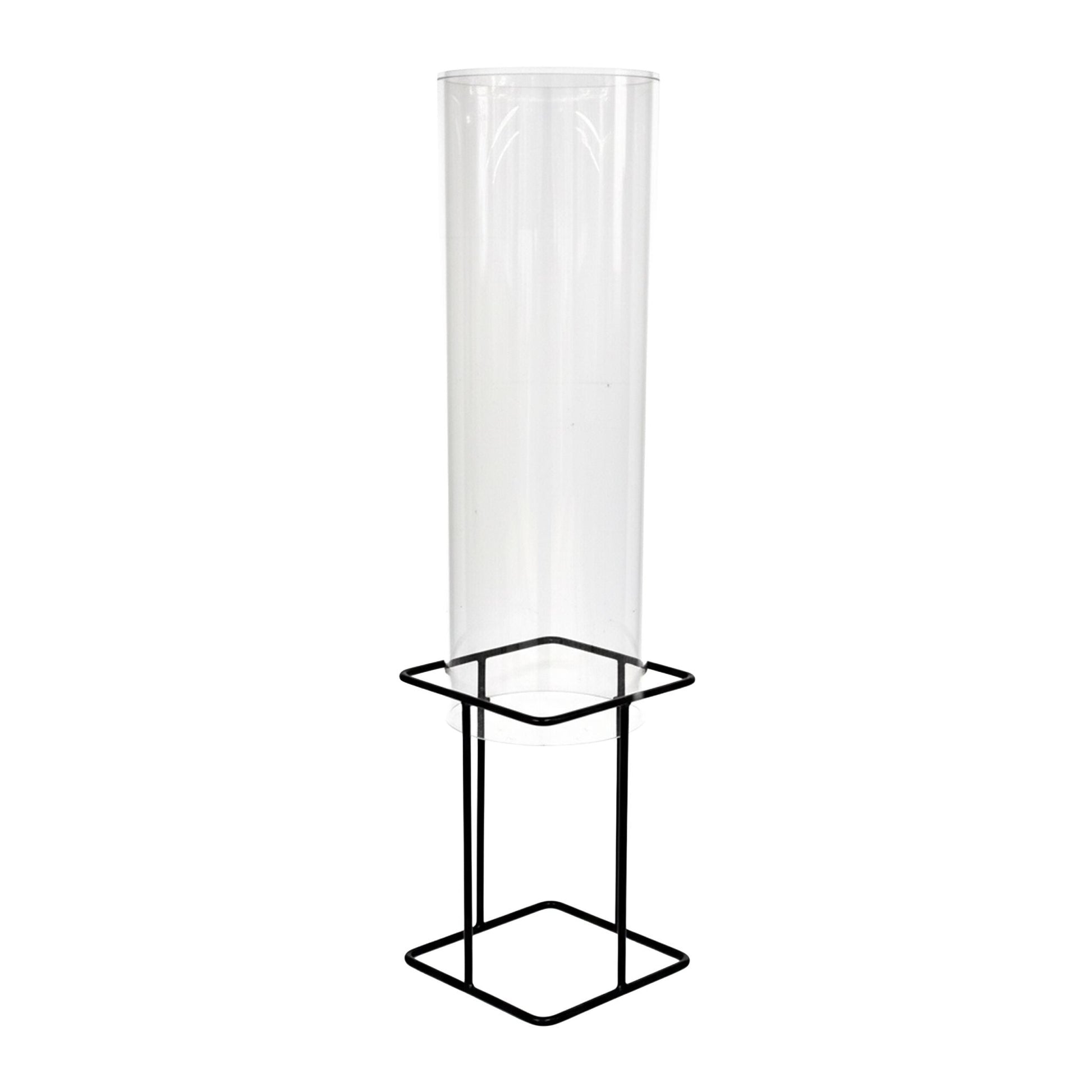 Fischsäule für Gartenteich Transparent-Grau von Relaxdays