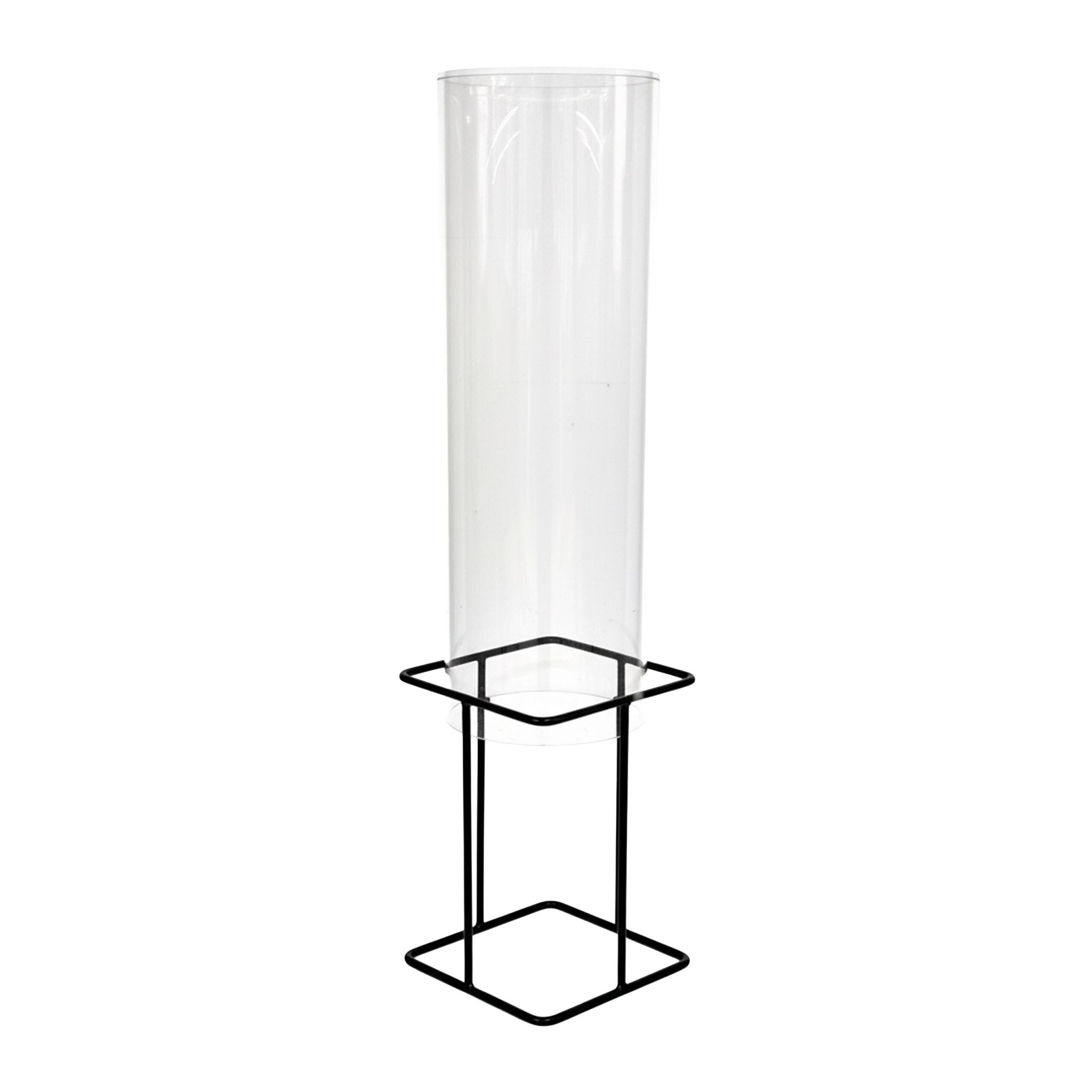Fischsäule für Gartenteich Transparent-Grau von Relaxdays