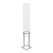 Fischsäule für Gartenteich Transparent-Grau von Relaxdays