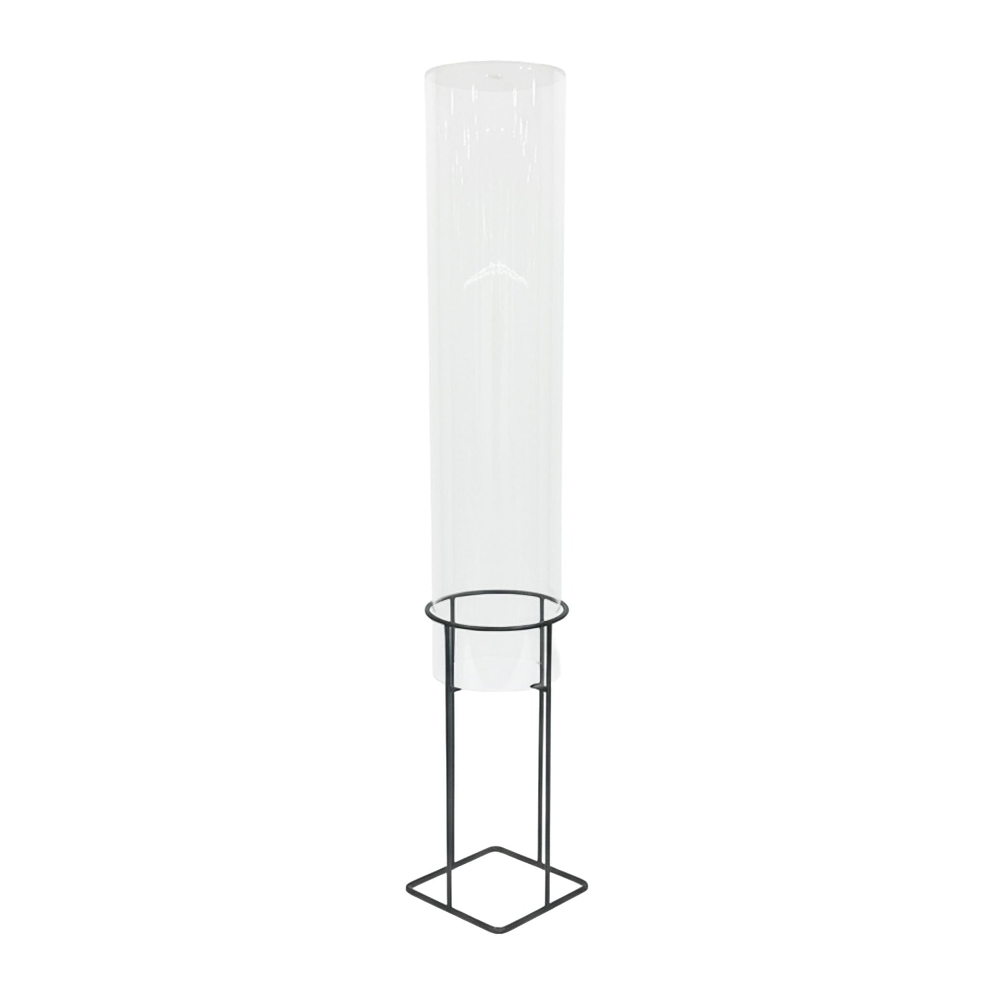Fischsäule für Gartenteich Transparent-Grau von Relaxdays