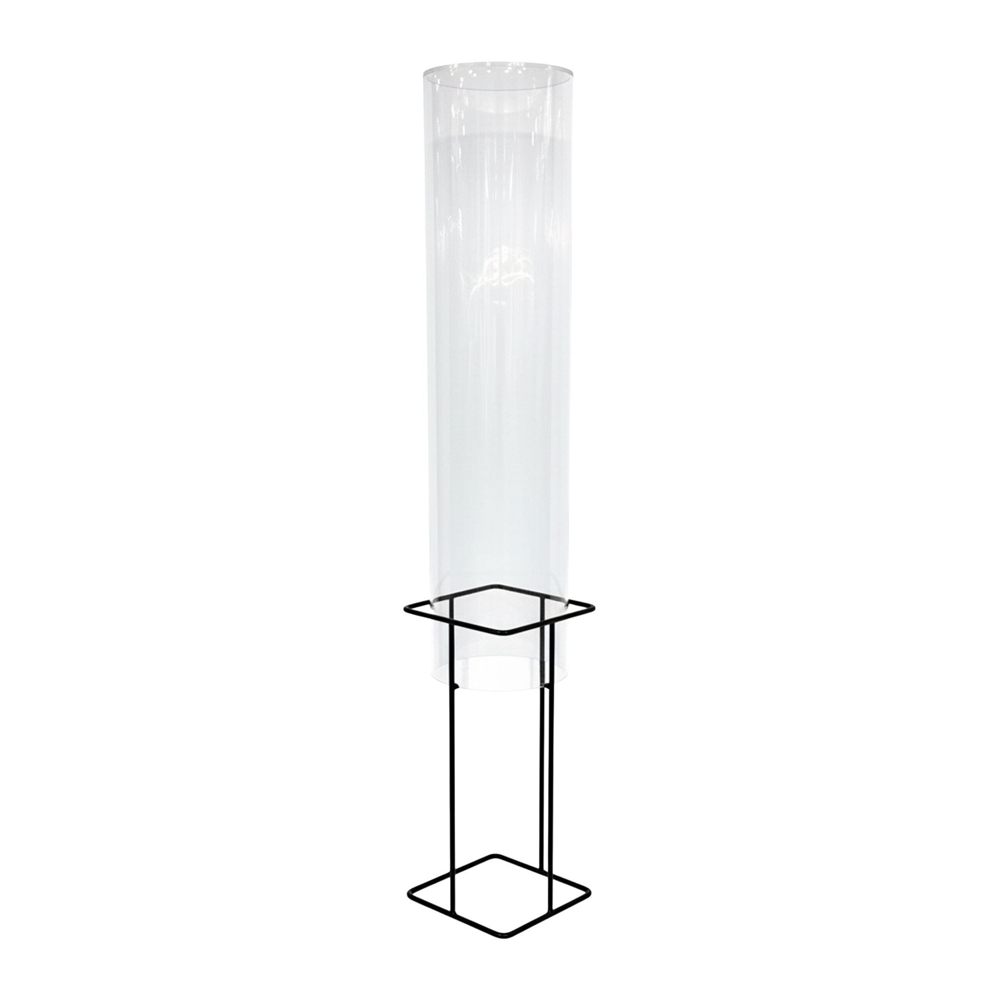 Fischsäule für Gartenteich Transparent-Grau von Relaxdays