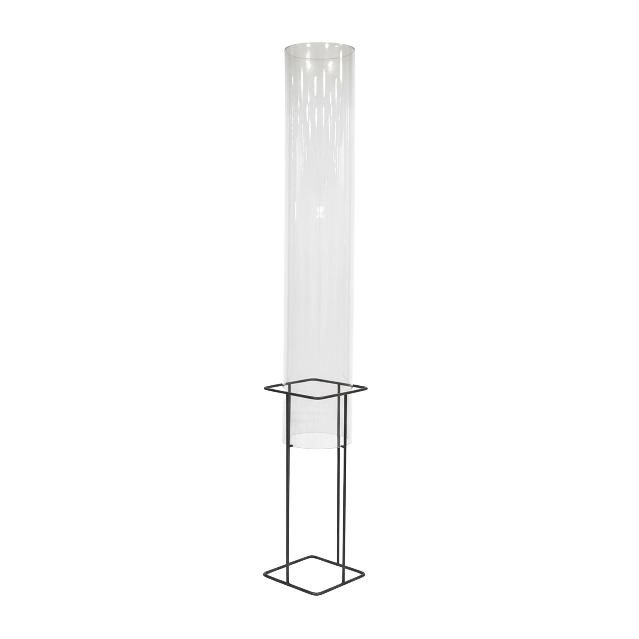 Fischsäule für Gartenteich Transparent-Grau von Relaxdays