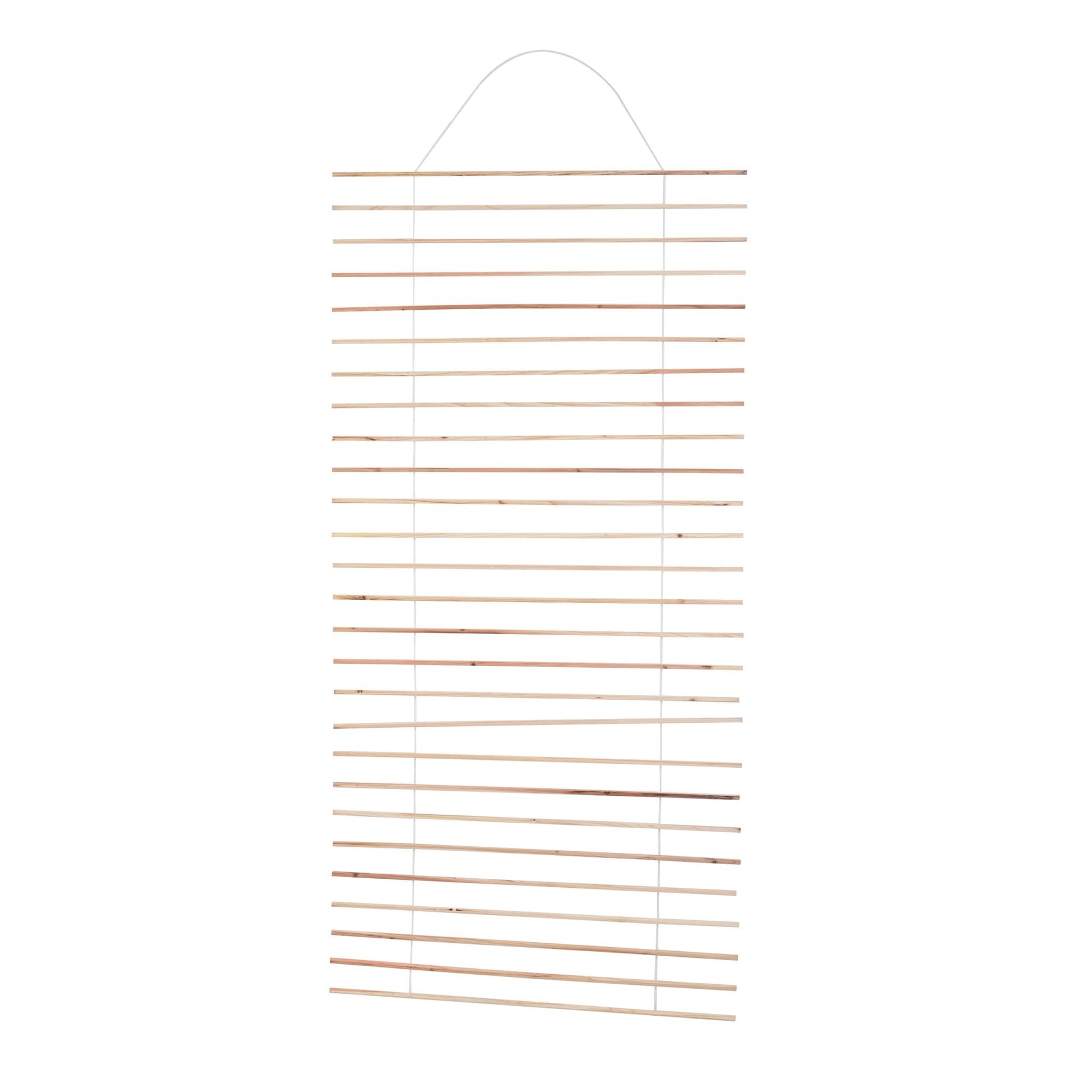 Wandspalier Holz 200 x 100cm Weiss-Hellbraun von Relaxdays