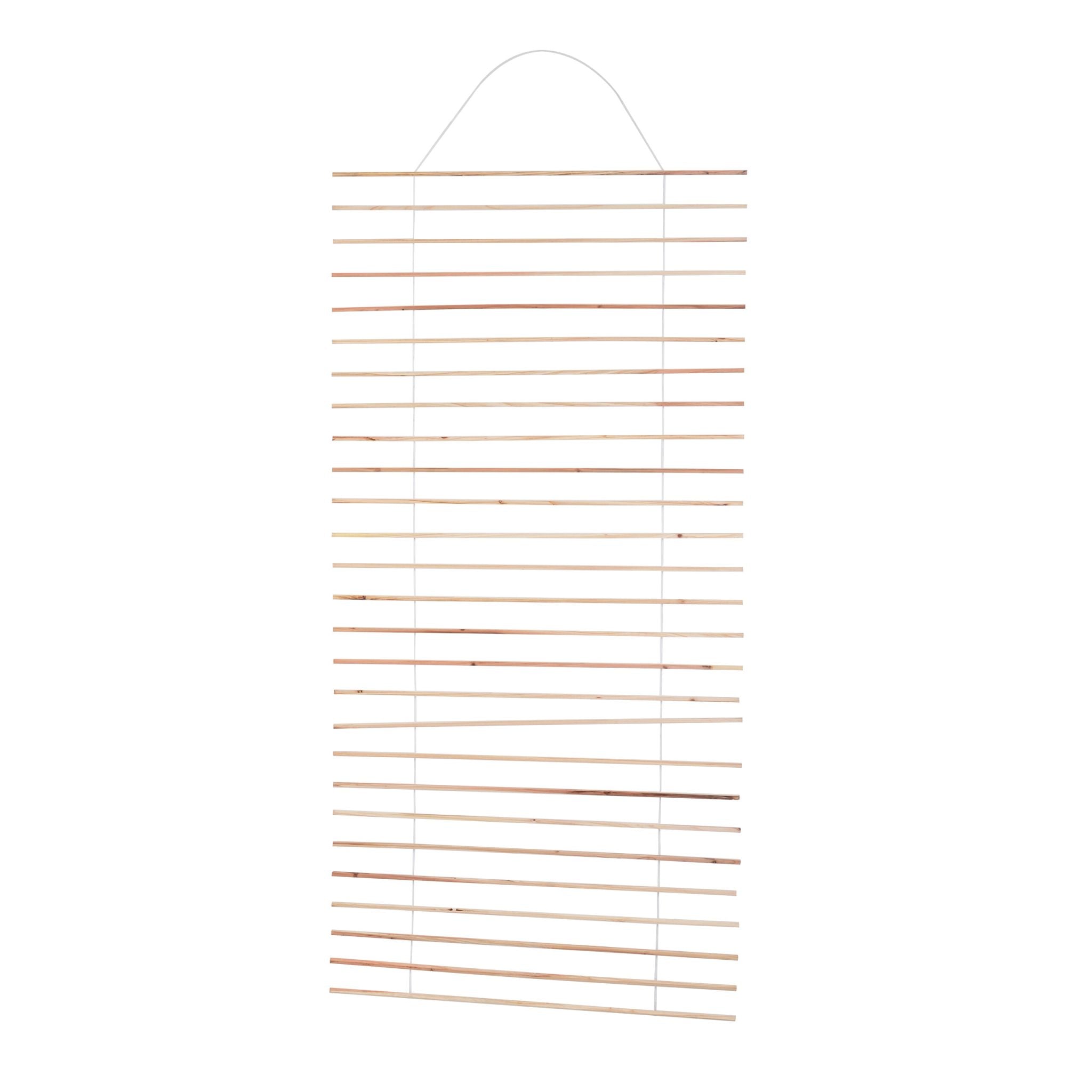 Wandspalier Holz 200 x 100cm Weiss-Hellbraun von Relaxdays