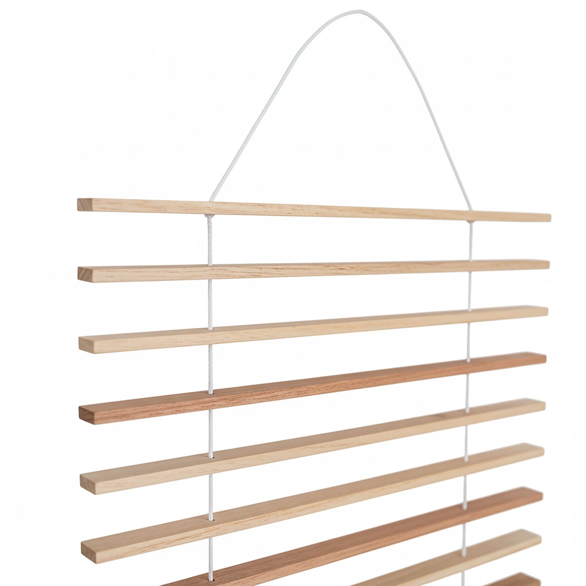 Wandspalier Holz 200 x 100cm Weiss-Hellbraun von Relaxdays