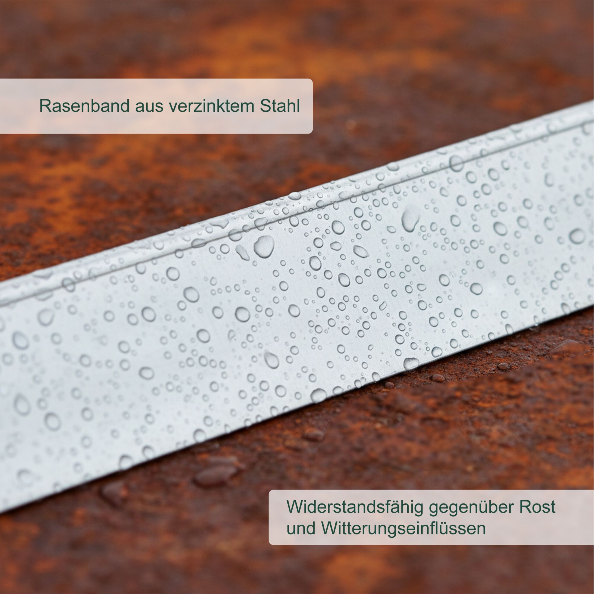 Rasenkante Silber von Relaxdays