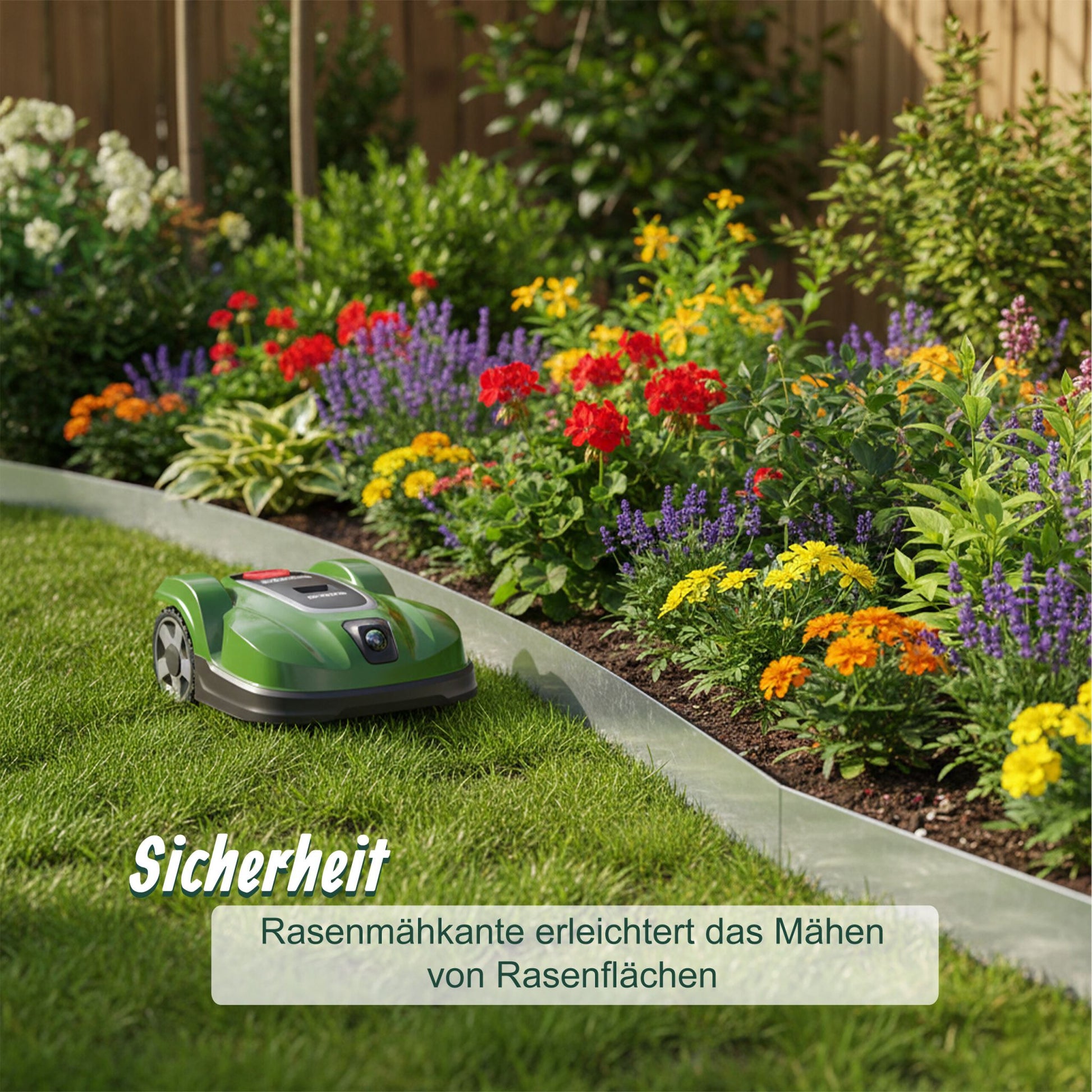 Rasenkante Silber von Relaxdays
