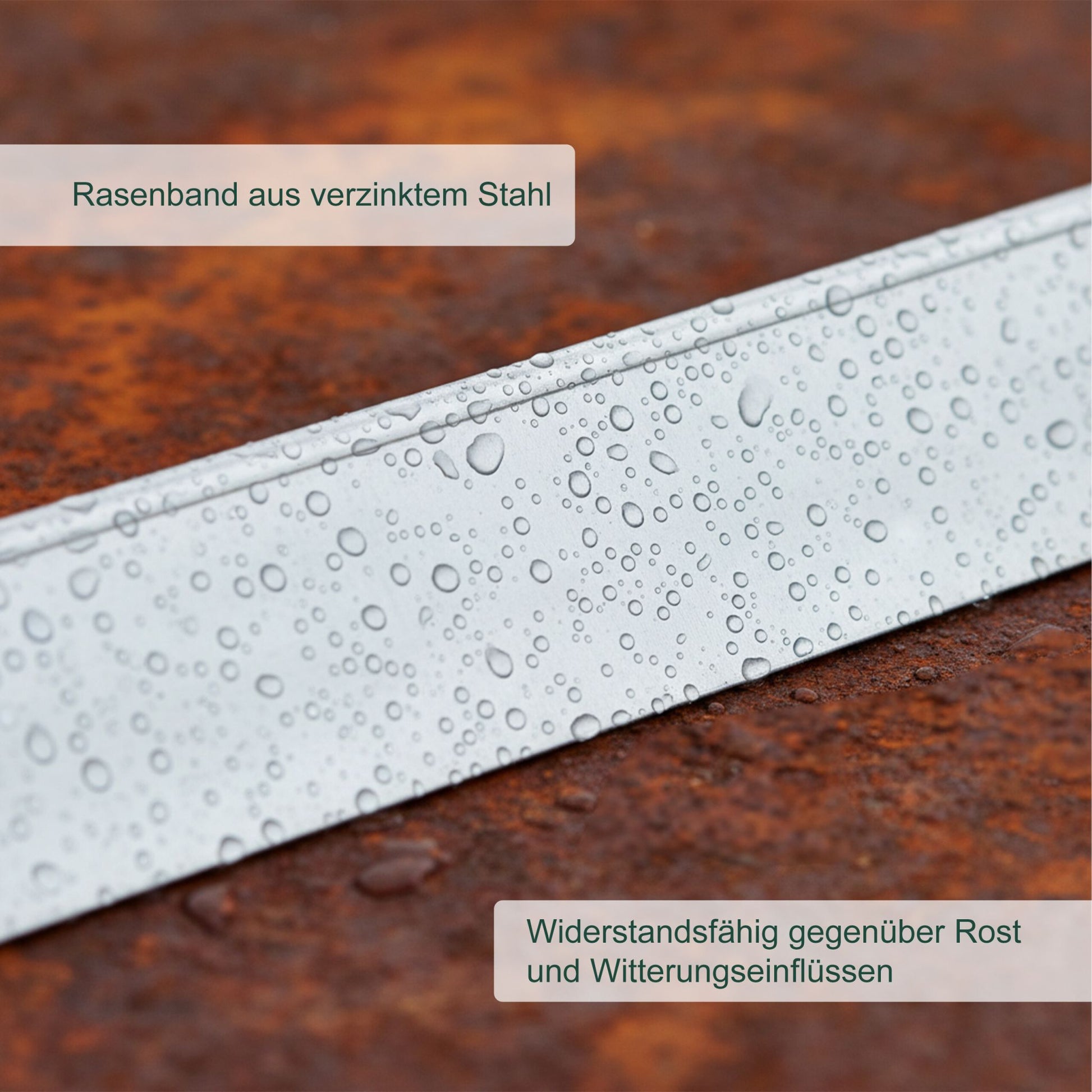 Rasenkante Silber von Relaxdays