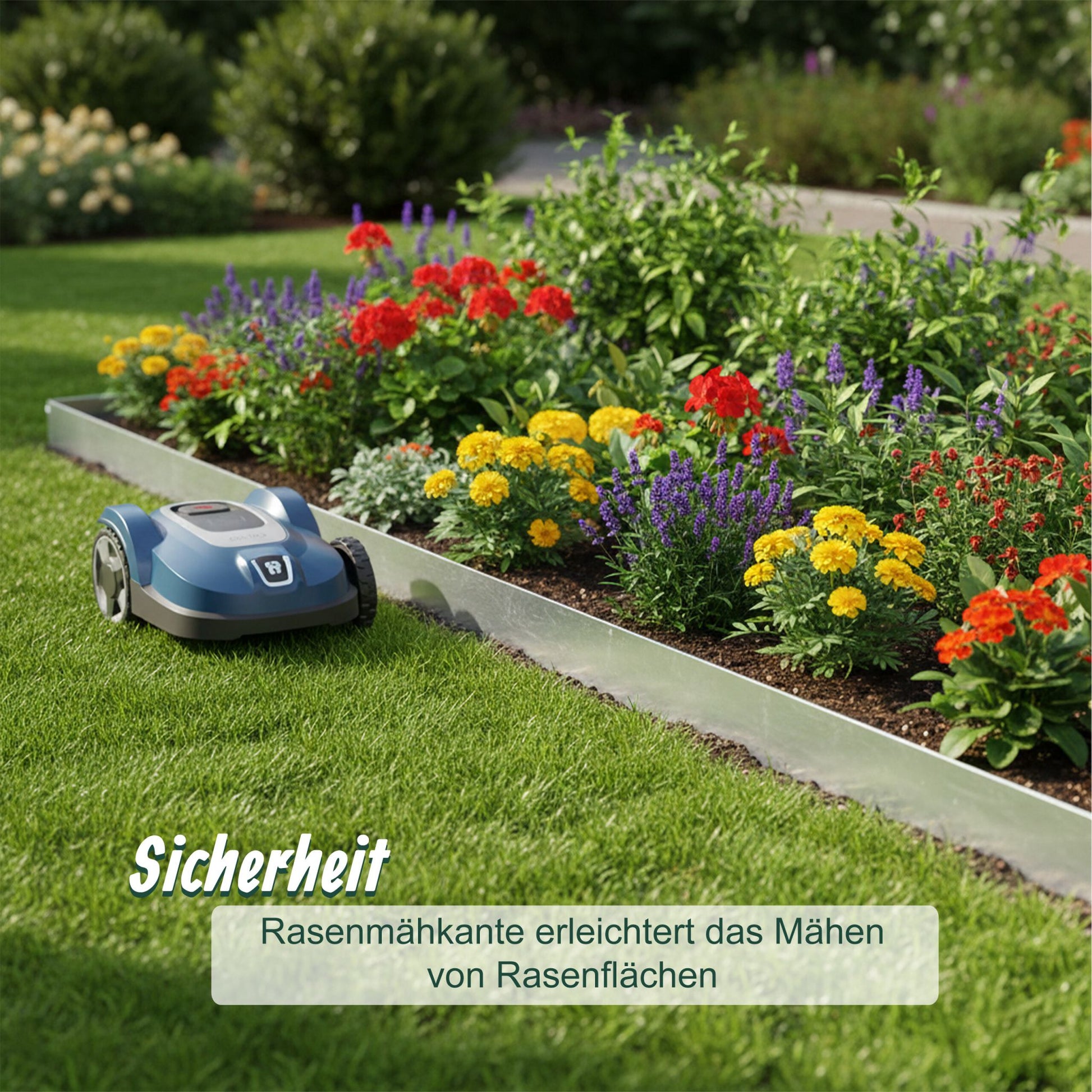 Rasenkante Silber von Relaxdays