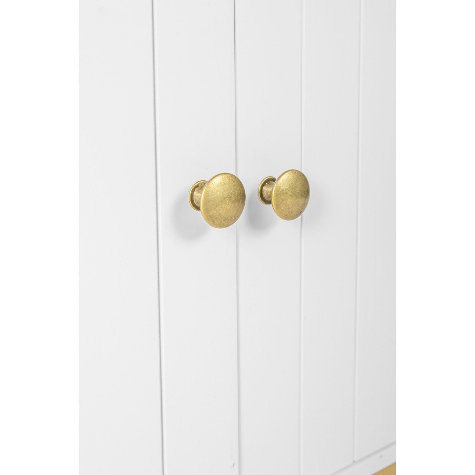 Katzenschrank für Katzenklo Weiss-Gold von Relaxdays