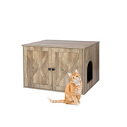 Katzenschrank für Katzenklo Braun von Relaxdays