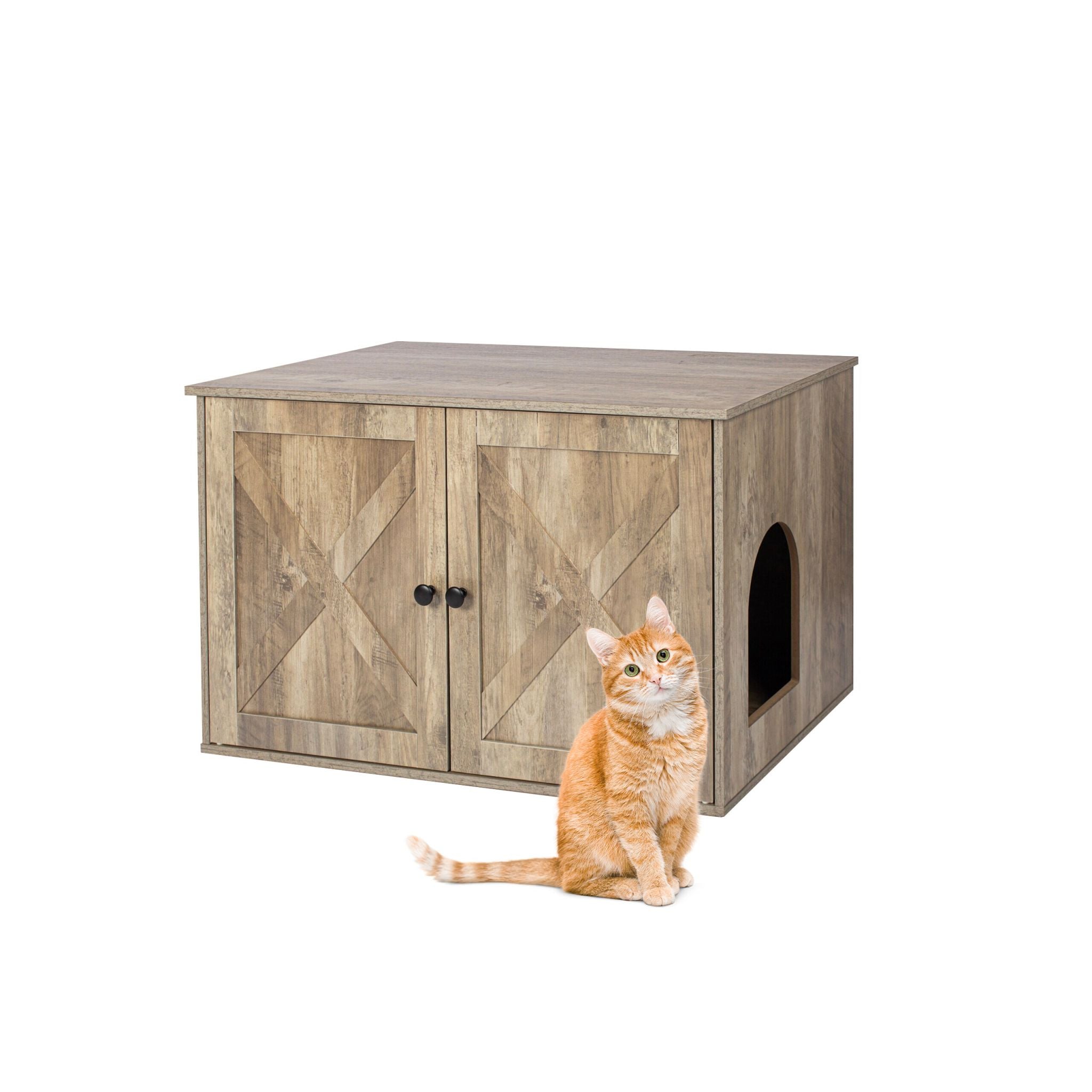 Katzenschrank für Katzenklo Braun von Relaxdays