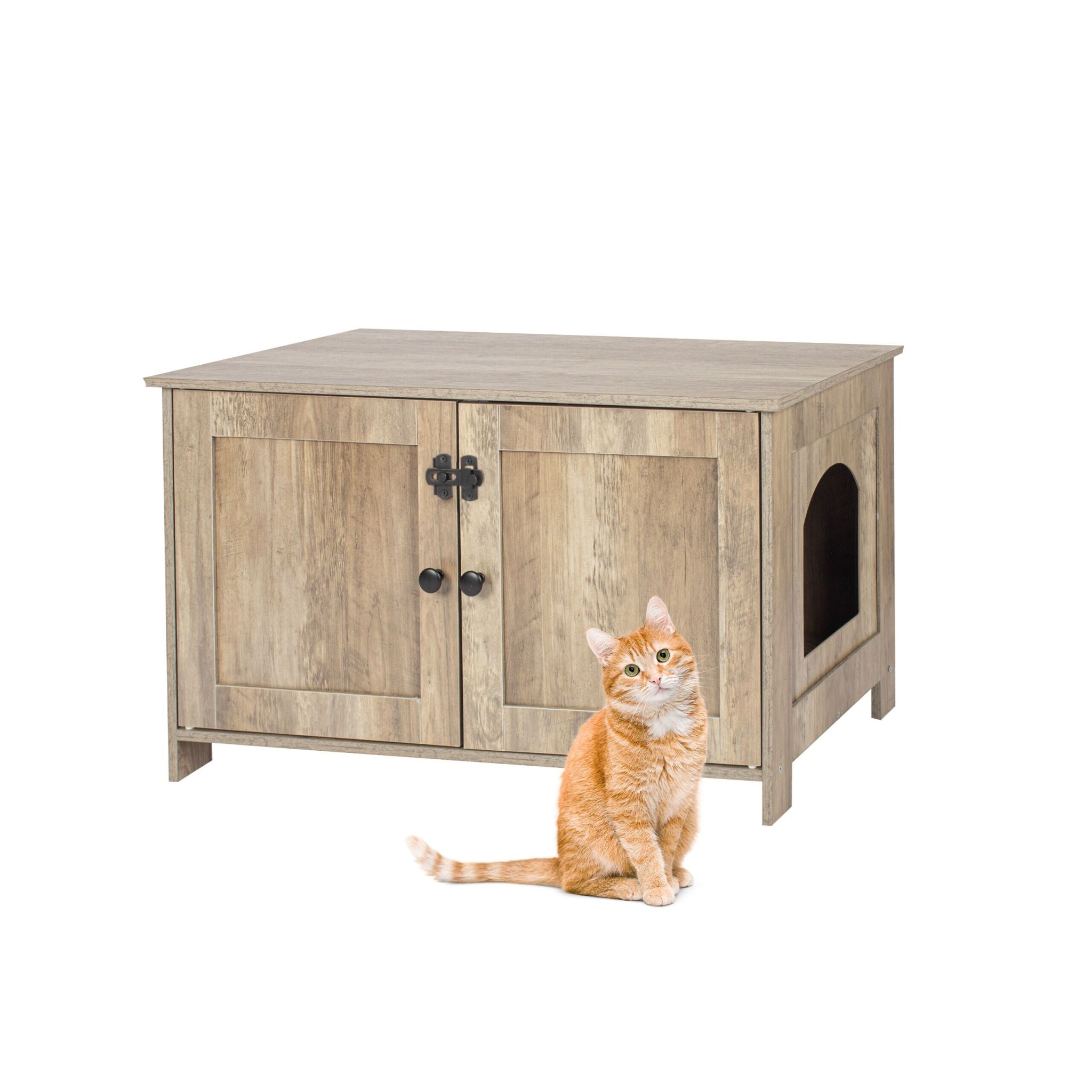 Katzenschrank für Katzenklo Braun von Relaxdays
