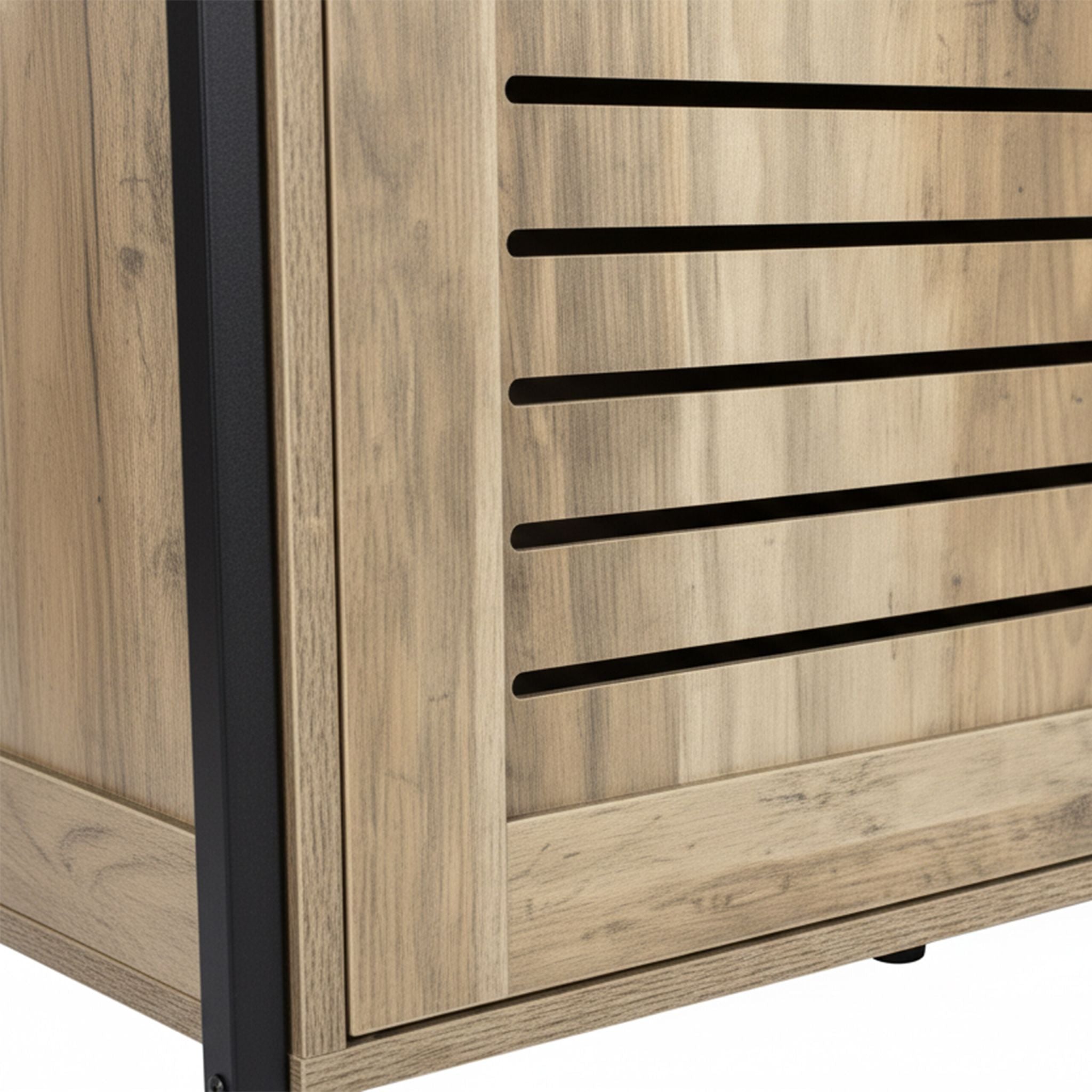 Katzenschrank für Katzenklo Braun-Schwarz von Relaxdays